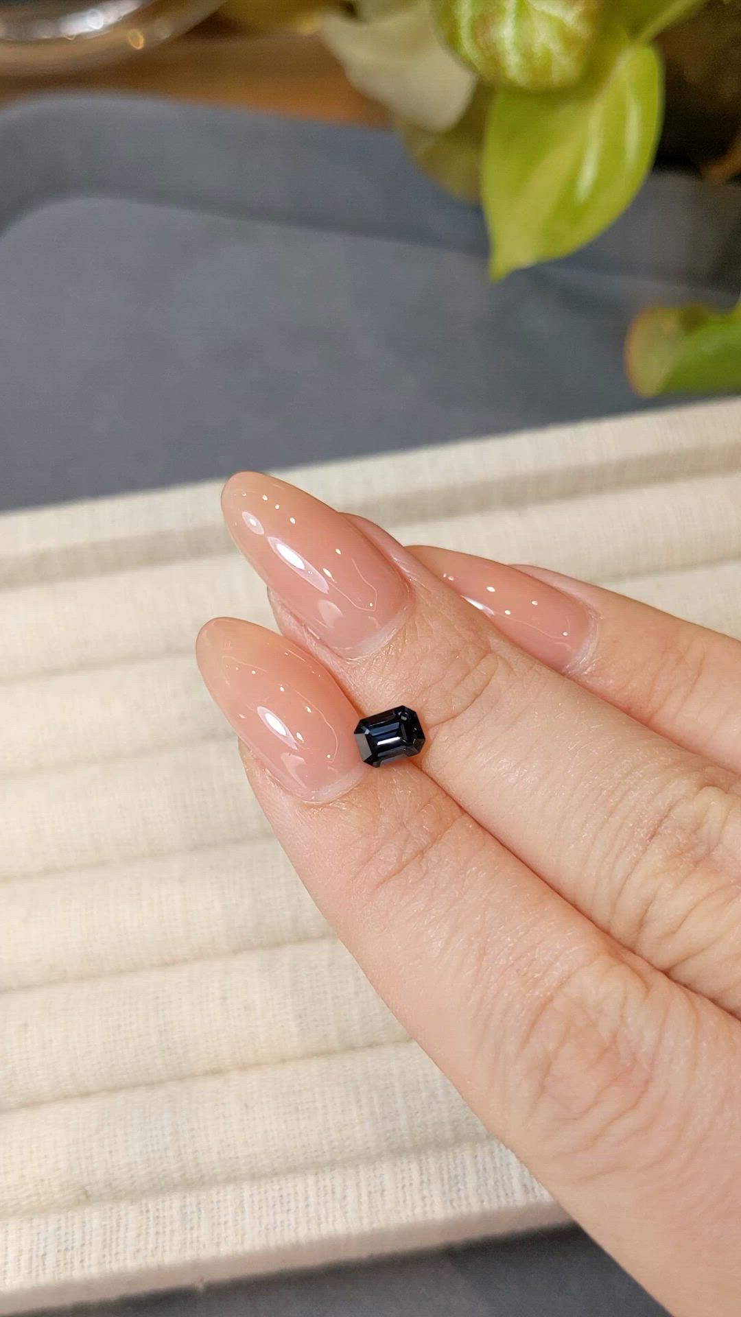 0.76 Ct. Blue Spinel from Ceylon (Sri Lanka) Size Video
