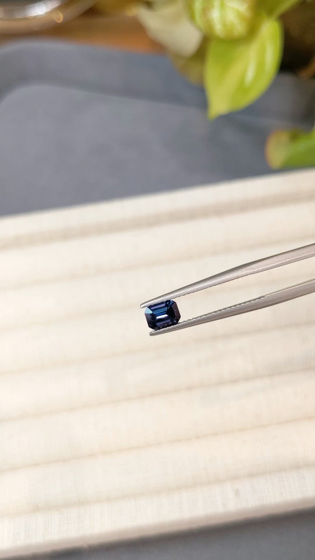 0.76 Ct. Blue Spinel from Ceylon (Sri Lanka) Size Video