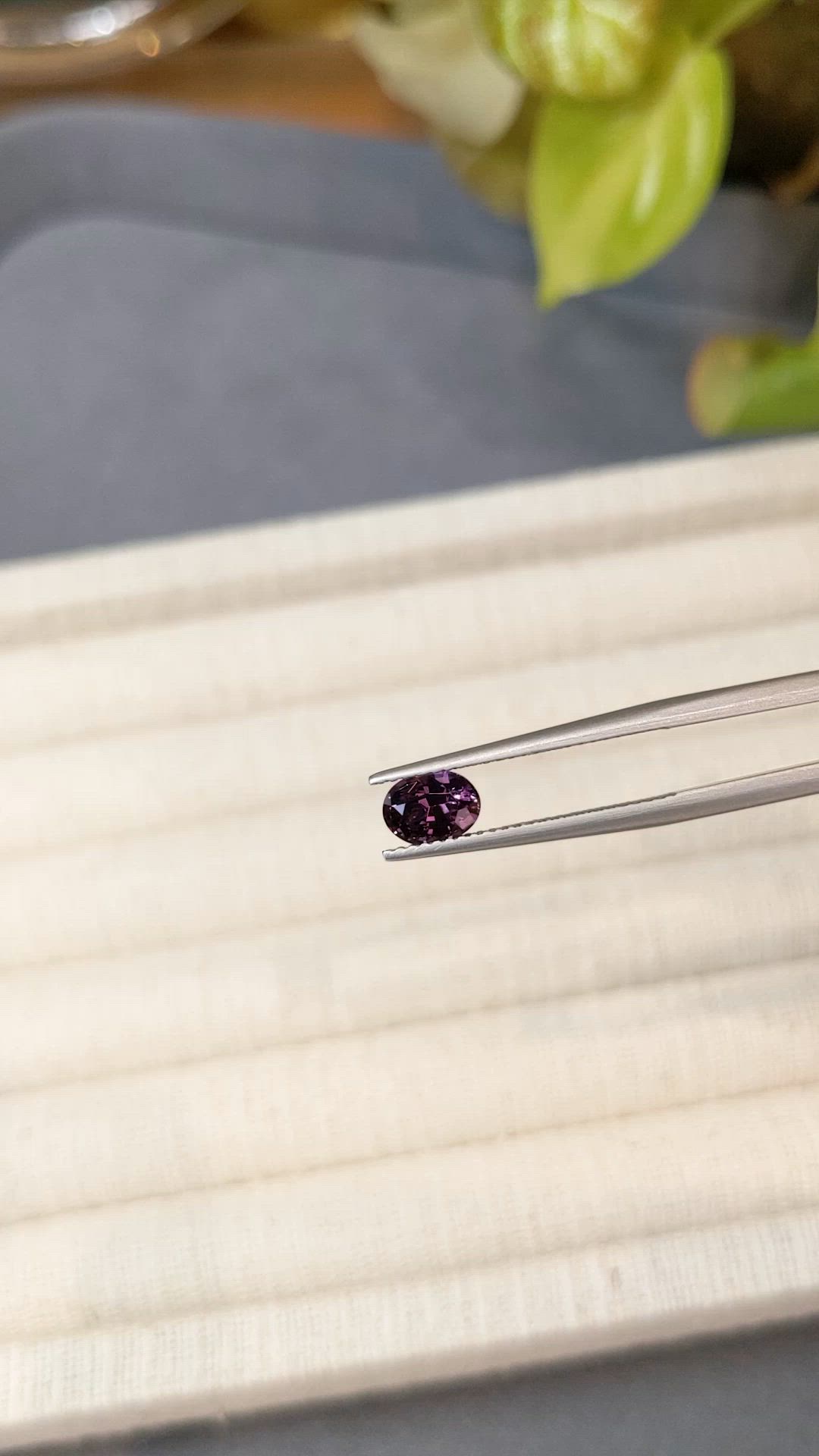 0.89 Ct. Purple Spinel from Ceylon (Sri Lanka) Size Video