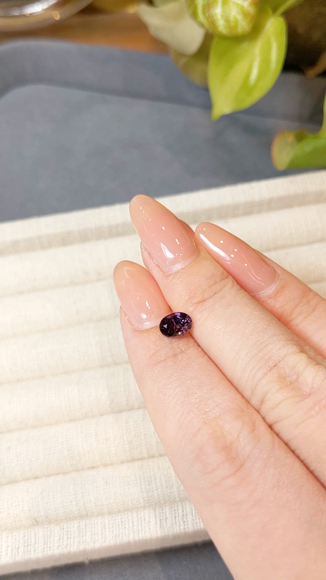 0.89 Ct. Purple Spinel from Ceylon (Sri Lanka) Size Video