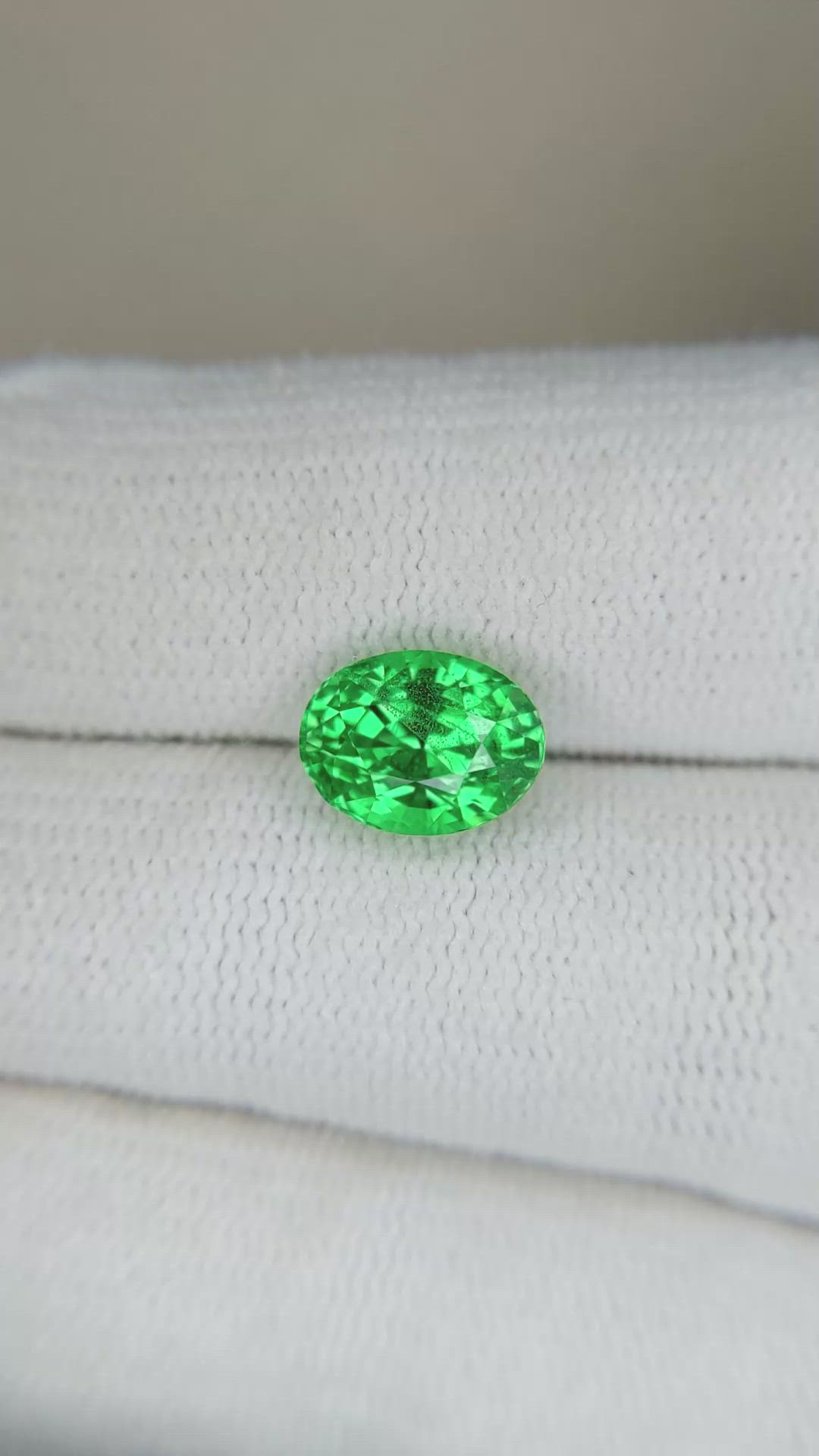 2.67 Ct. Tsavorite Garnet from Tanzania Size Video