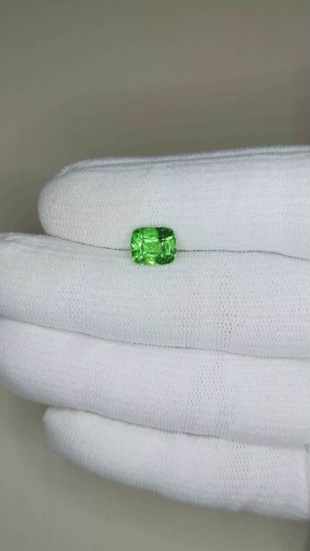 2.49 Ct. Tsavorite Garnet from Tanzania Size Video