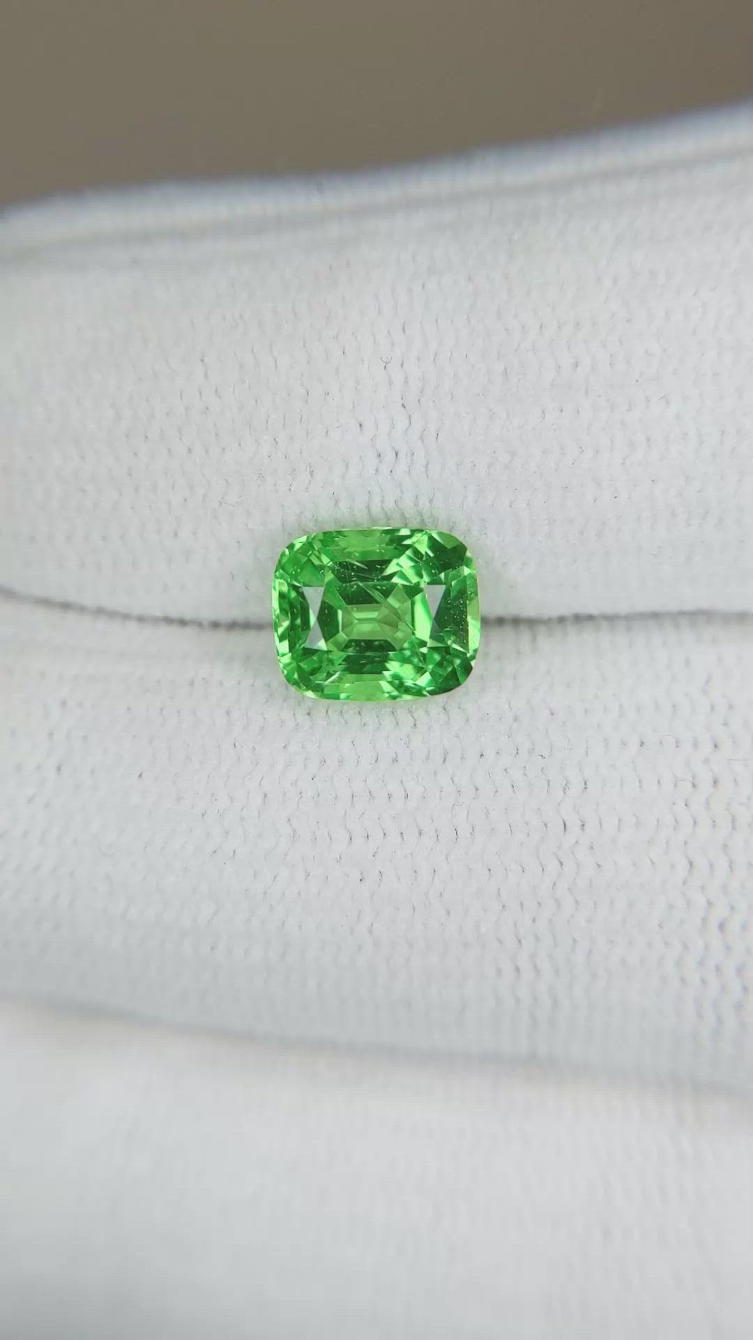 2.49 Ct. Tsavorite Garnet from Tanzania Size Video