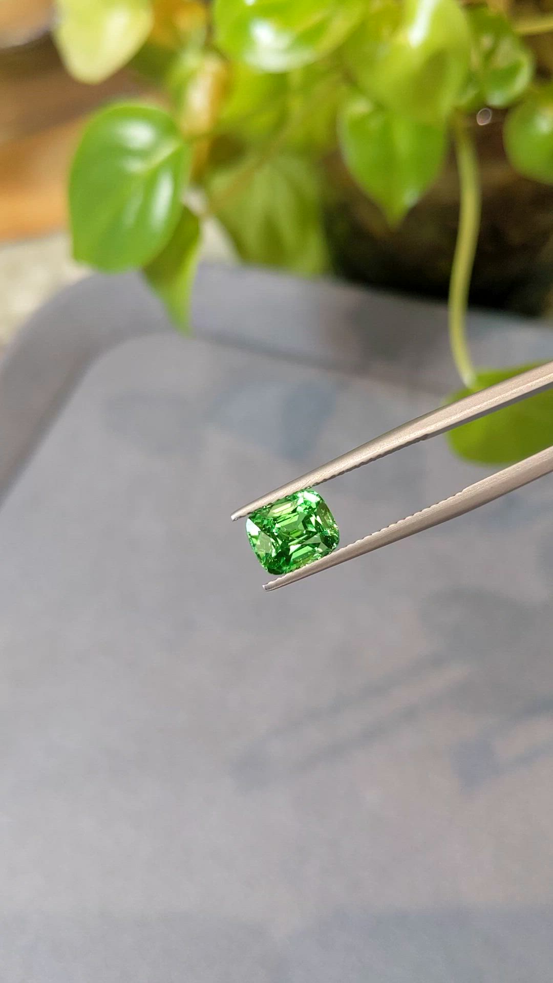 2.49 Ct. Tsavorite Garnet from Tanzania Size Video