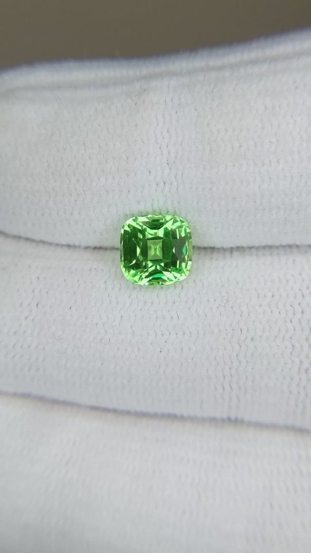 1.84 Ct. Tsavorite Garnet from Tanzania Size Video