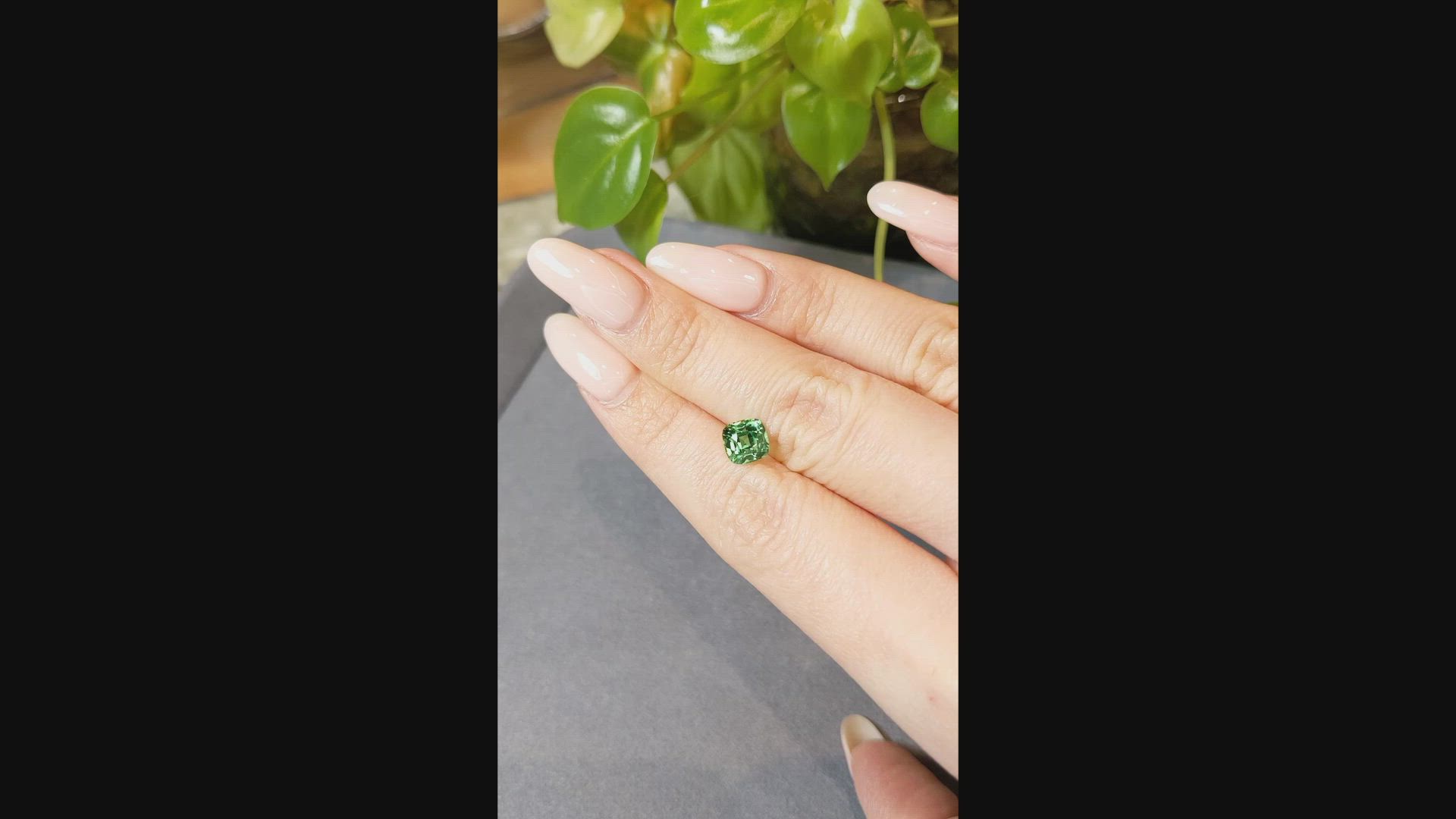 1.84 Ct. Tsavorite Garnet from Tanzania Size Video