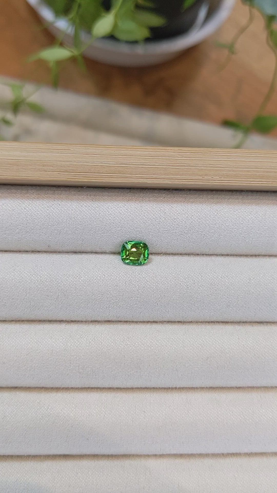 1.10 Ct. Tsavorite Garnet from Tanzania Size Video