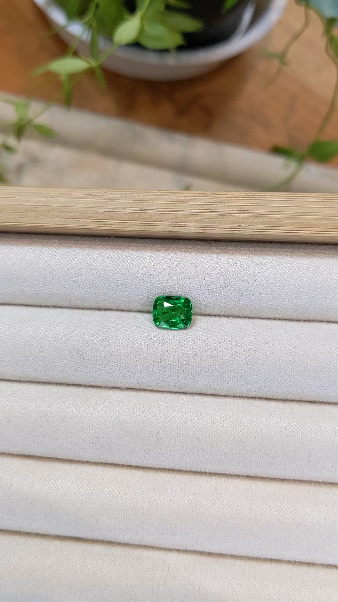2.02 Ct. Tsavorite Garnet from Tanzania Size Video