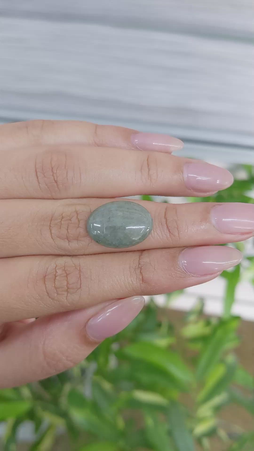 10.35 Ct. Cabochon Jade from Burma (Myanmar) Size Video