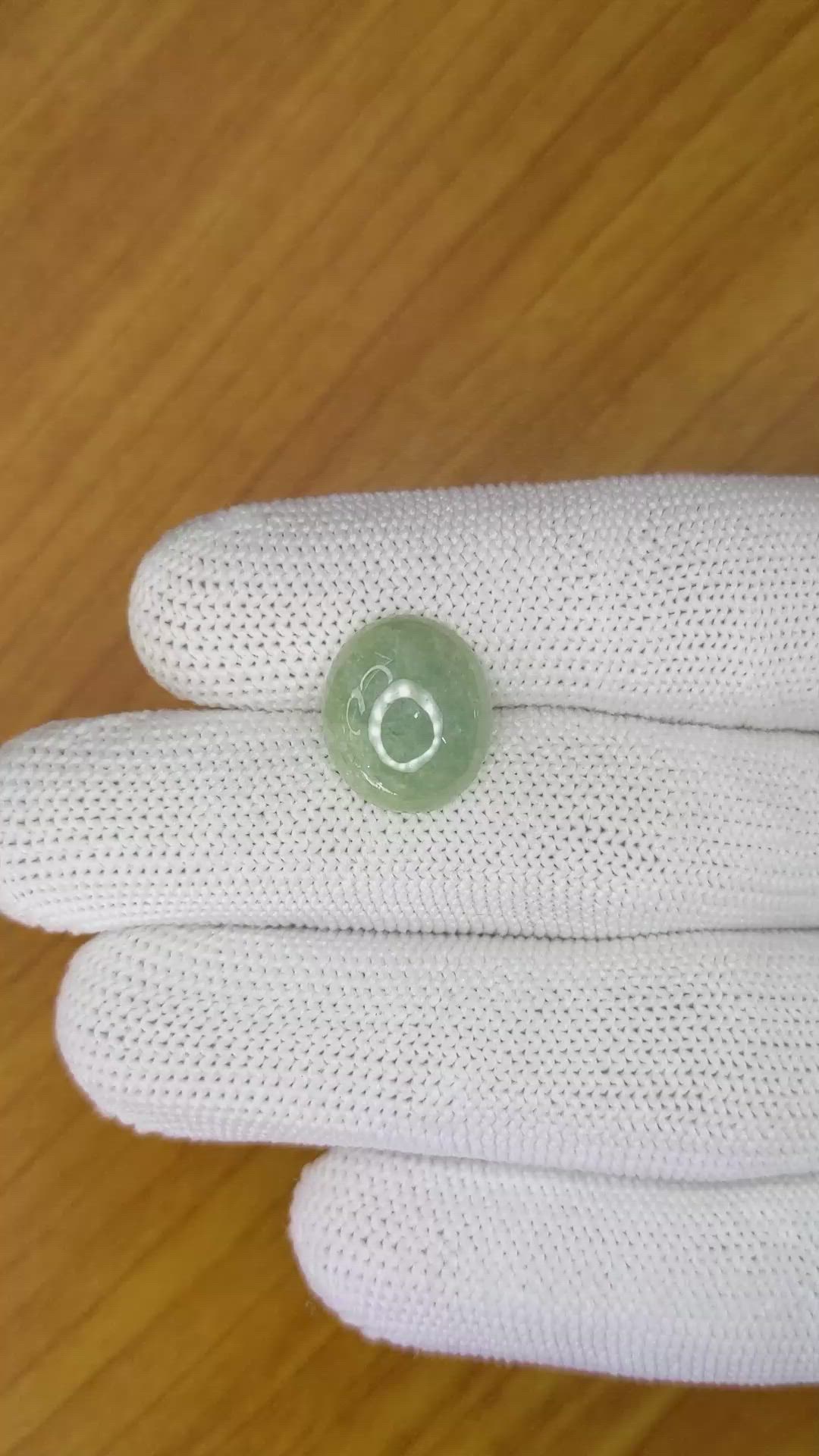5.88 Ct. Cabochon Jade from Burma (Myanmar) Size Video