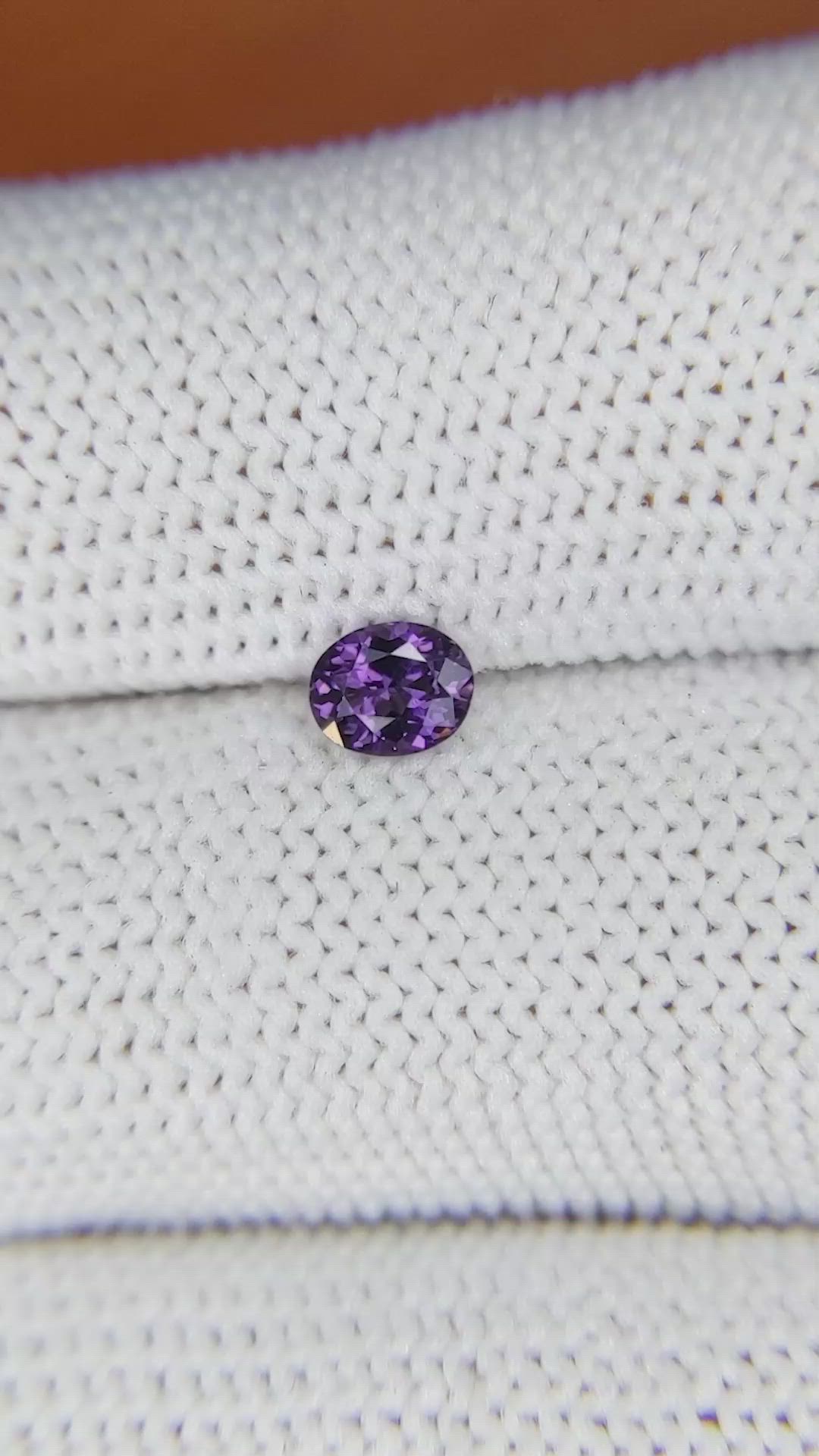 0.36 Ct. Purple Spinel from Ceylon (Sri Lanka) Size Video