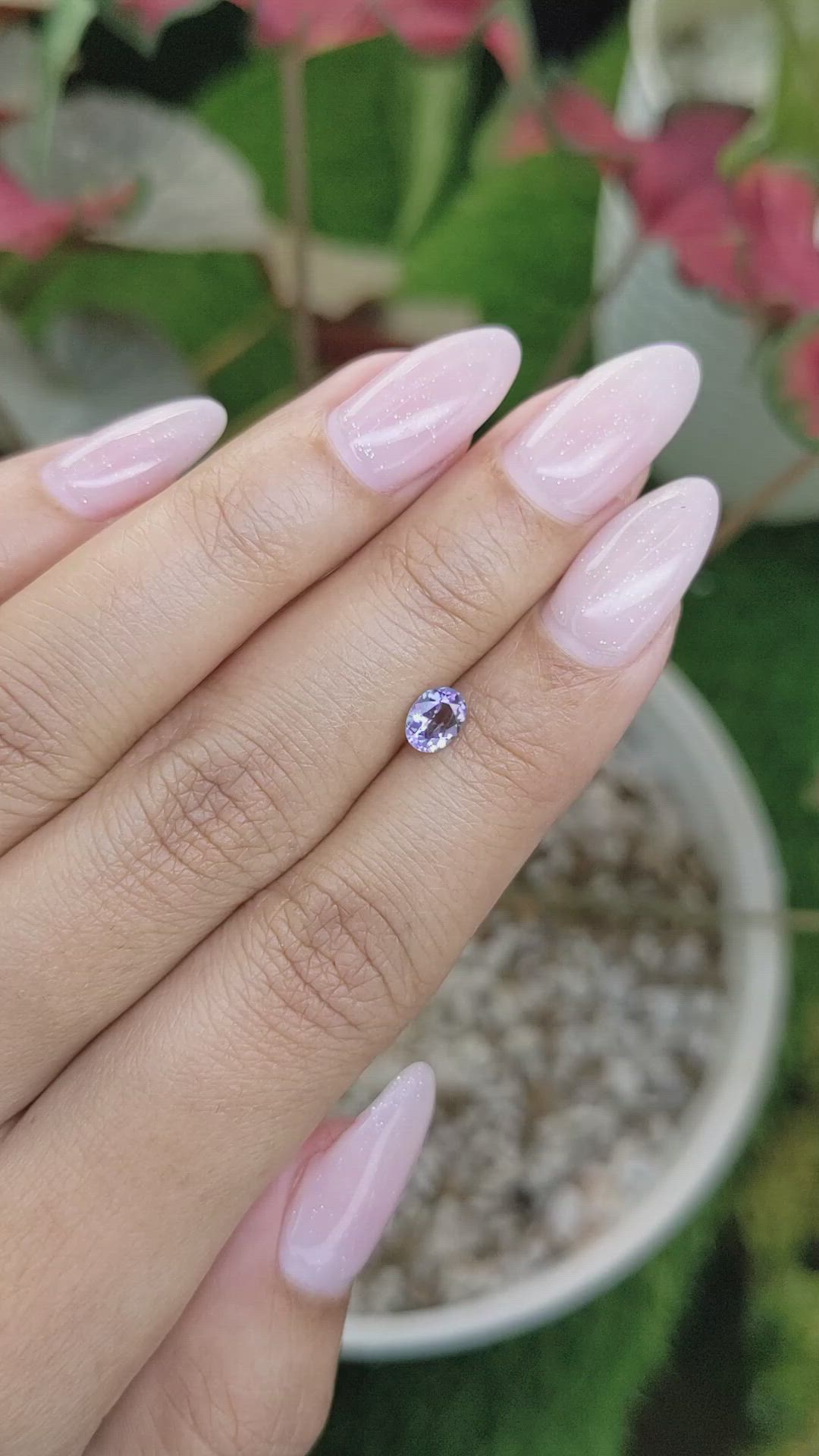 0.53 Ct. Spinel from Ceylon (Sri Lanka) Size Video