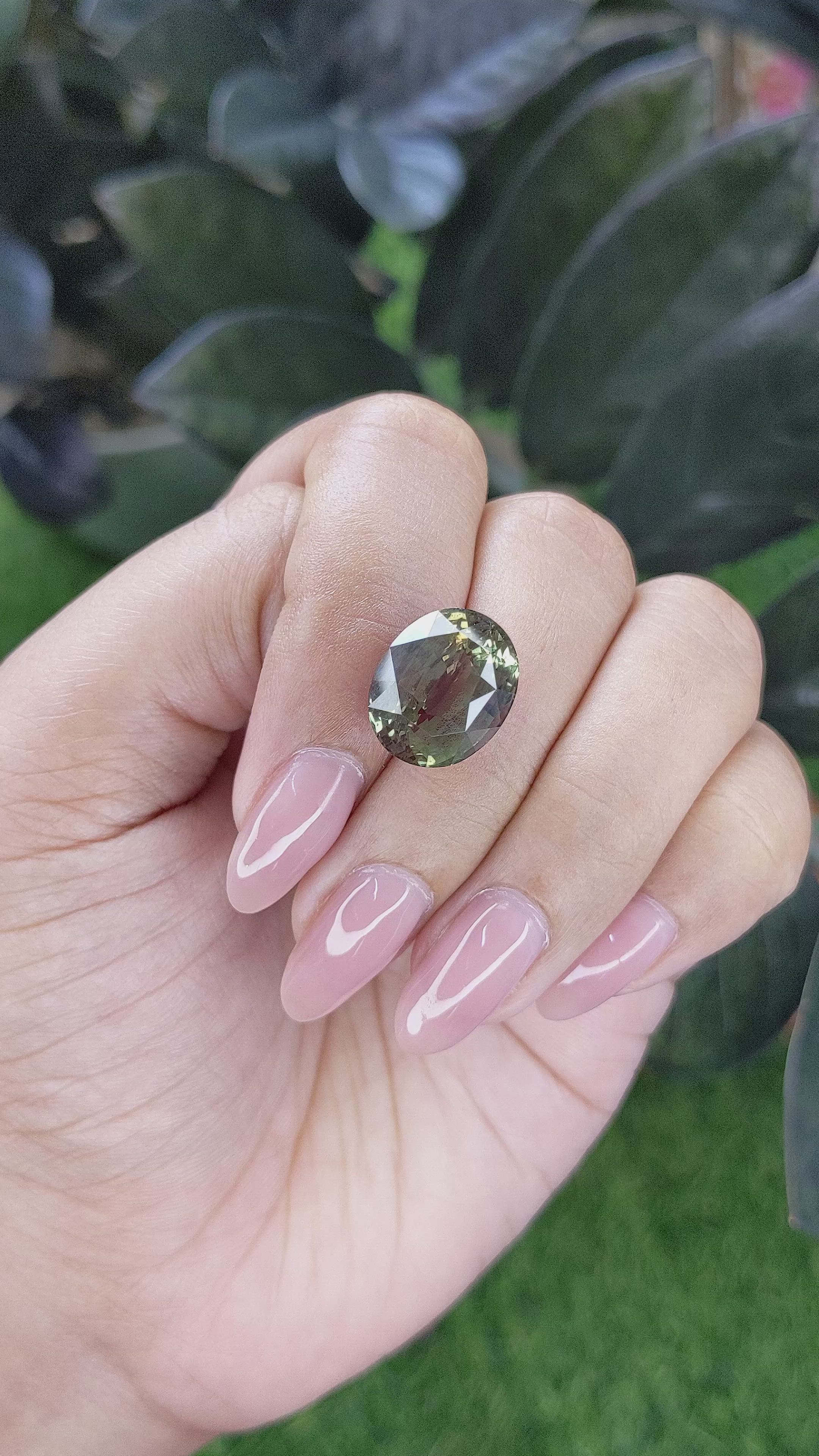 12.01 Ct. Alexandrite from Tanzania Size Video
