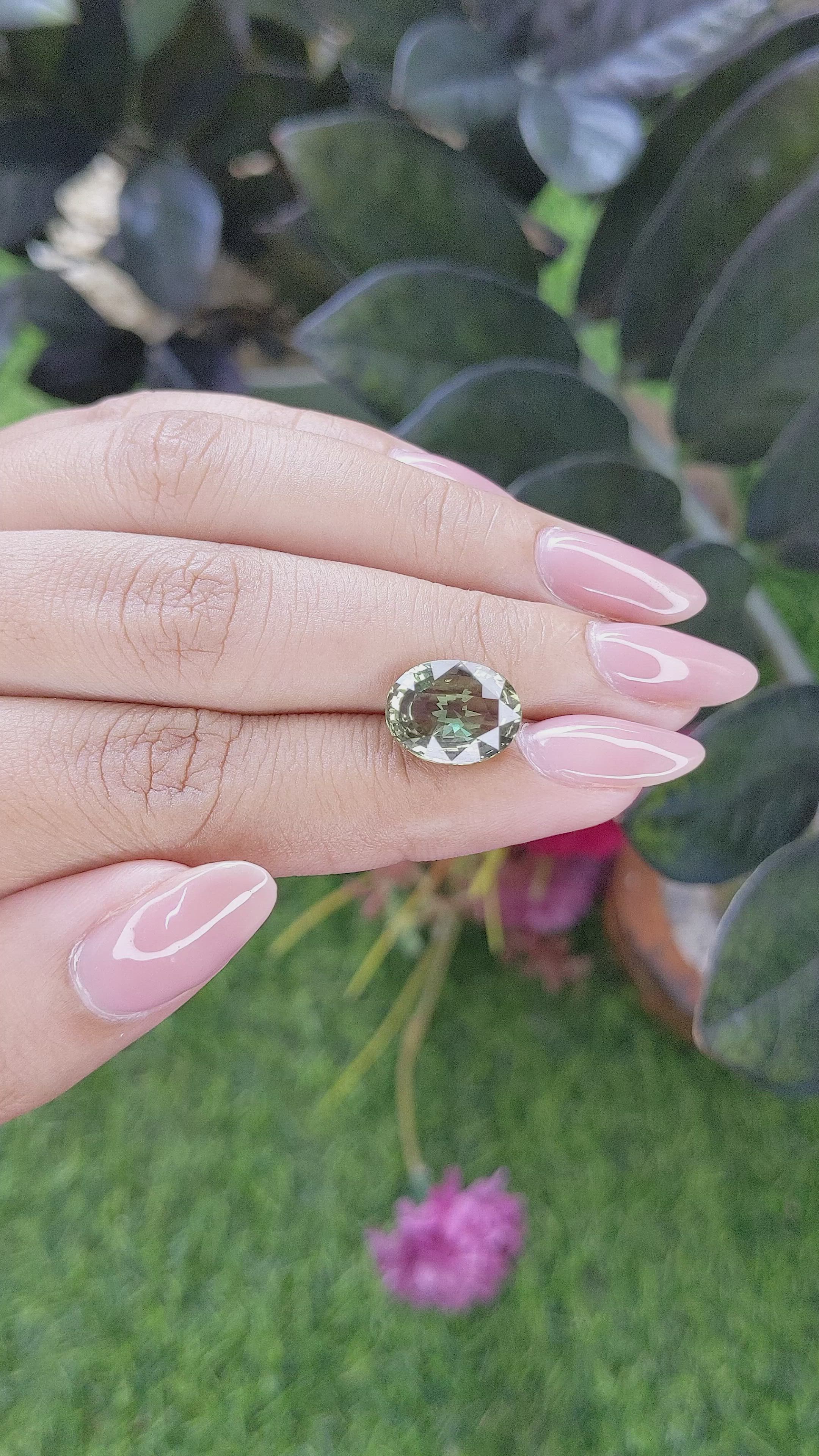 5.05 Ct. Alexandrite from Tanzania Size Video
