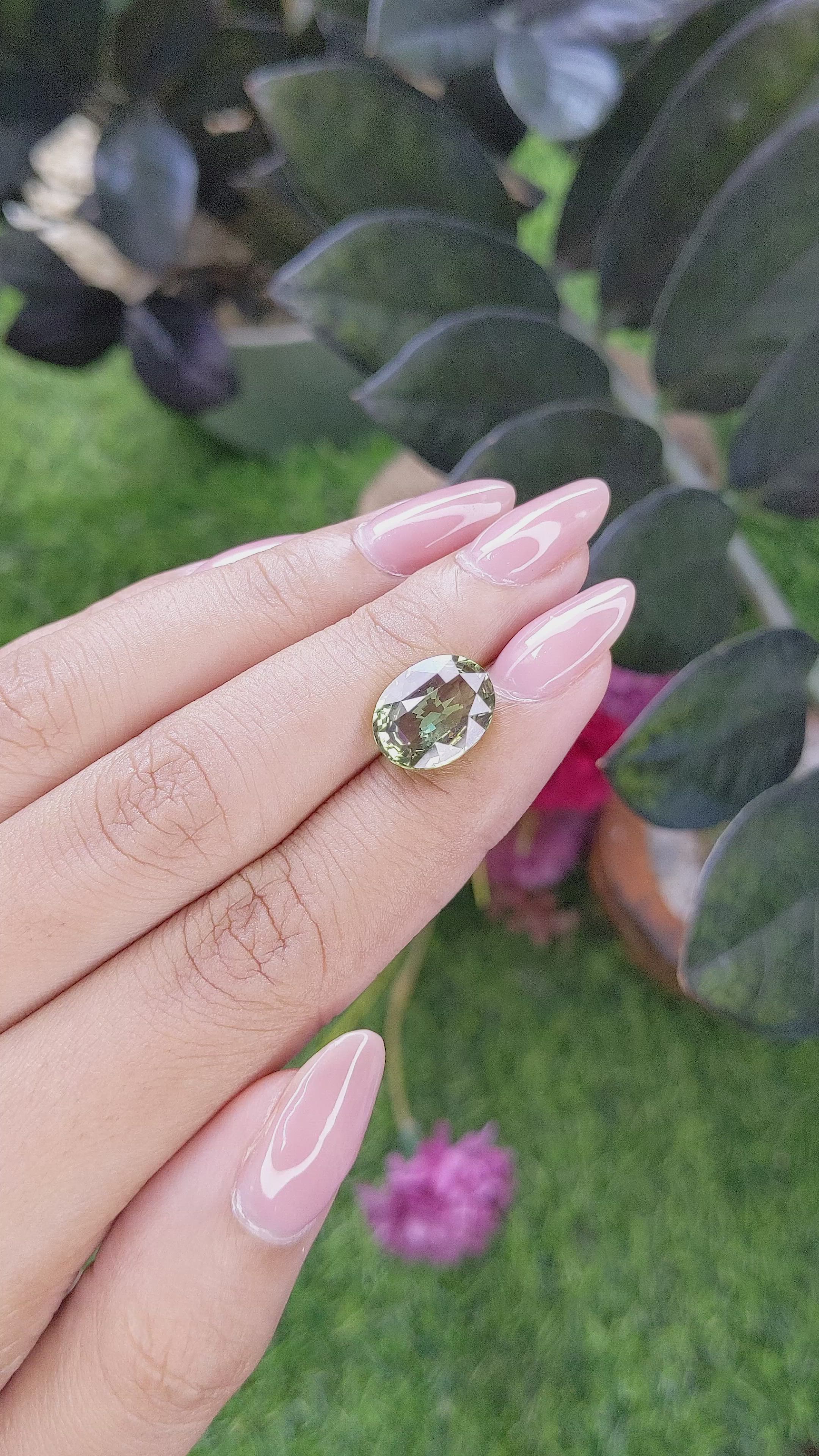 5.05 Ct. Alexandrite from Tanzania Size Video
