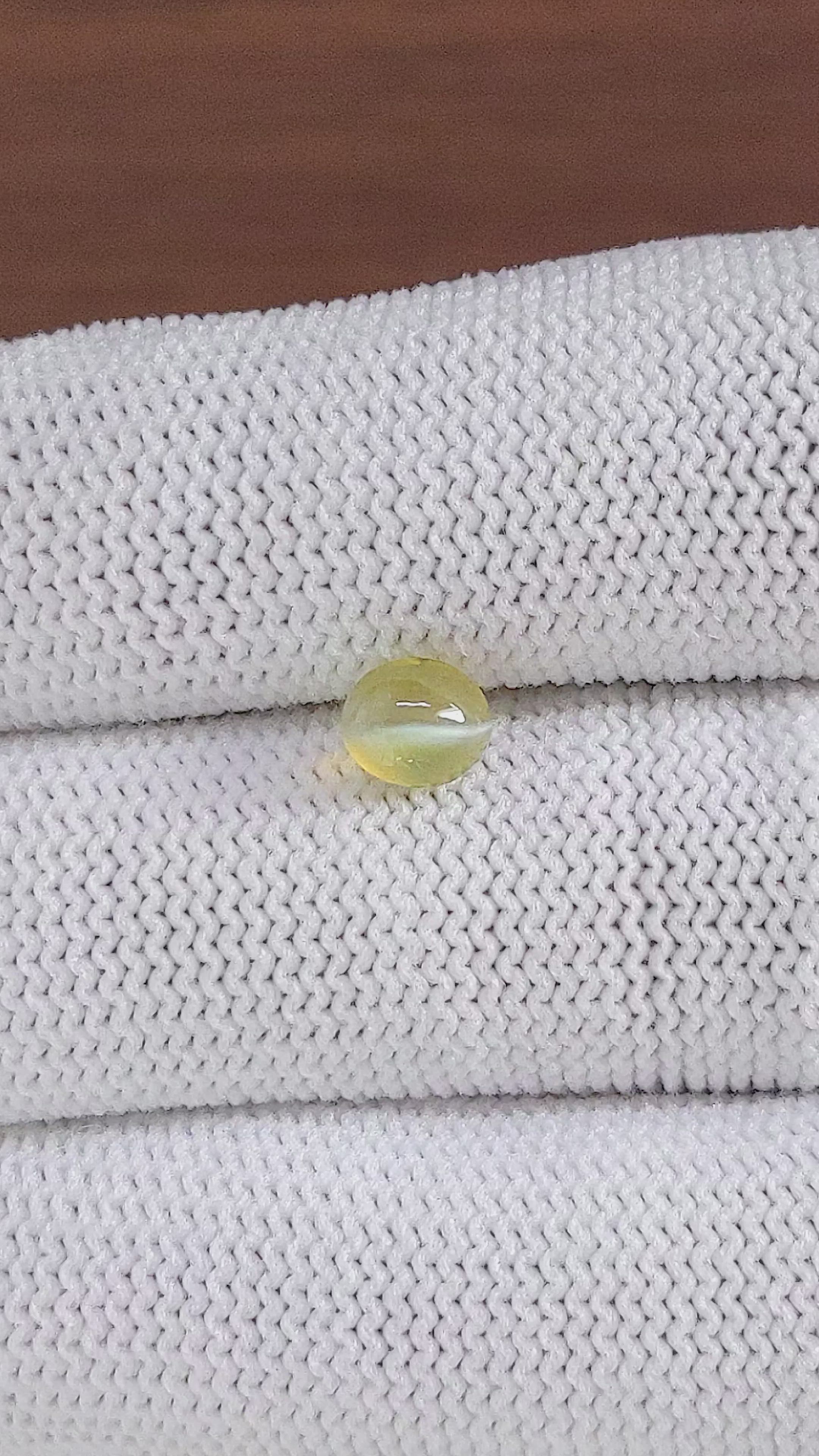 1.48 Ct. Greenish Yellow Cabochon Chrysoberyl from Ceylon (Sri Lanka) Size Video