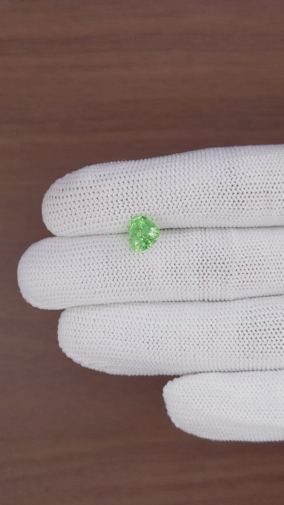 2.73 Ct. Tsavorite Garnet from Tanzania Size Video