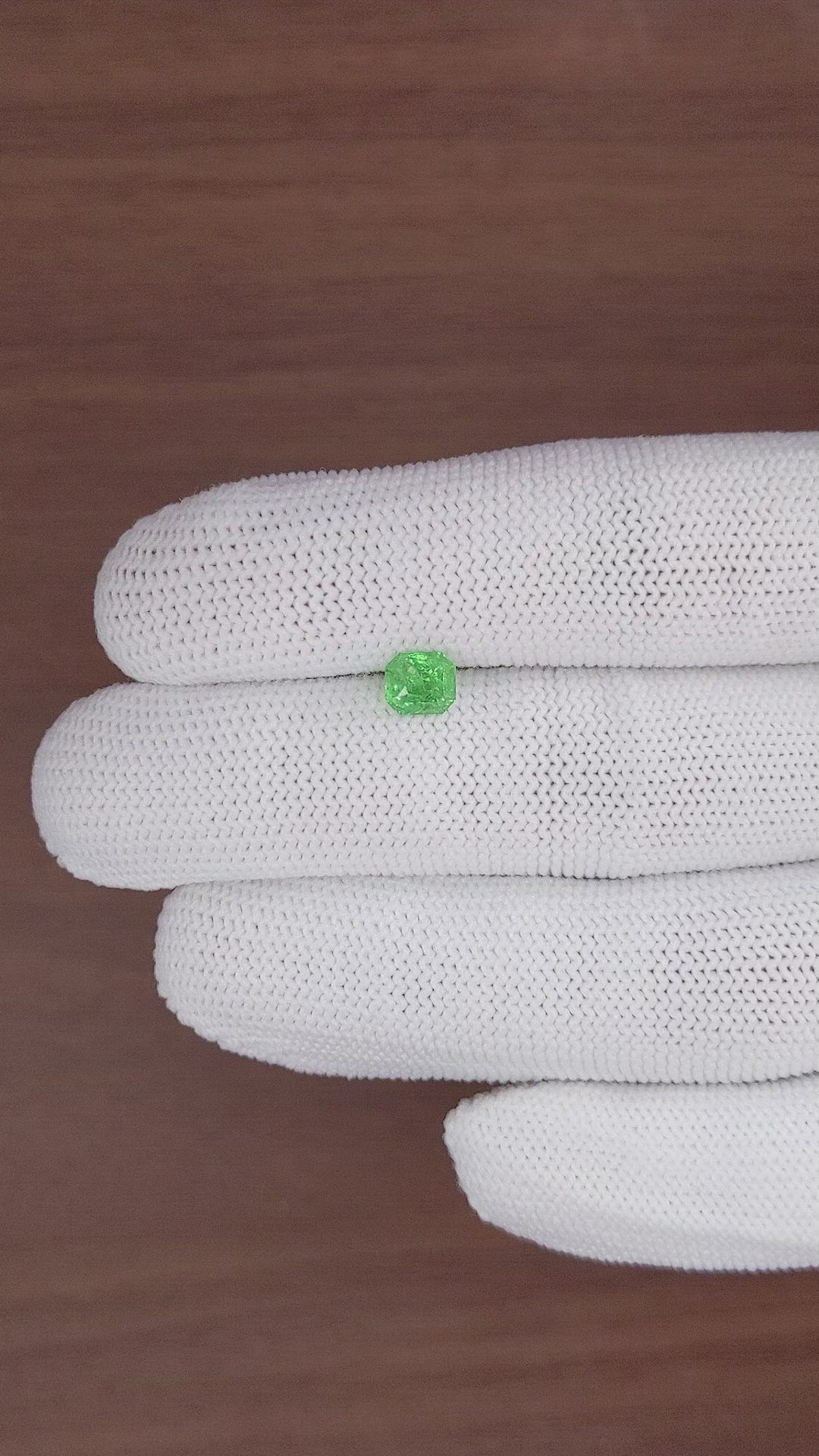 1.09 Ct. Tsavorite Garnet from Tanzania Size Video