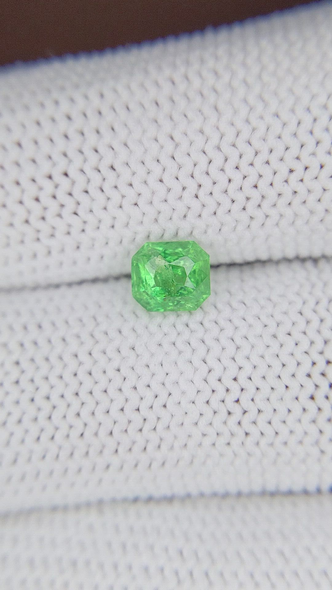 1.09 Ct. Tsavorite Garnet from Tanzania Size Video