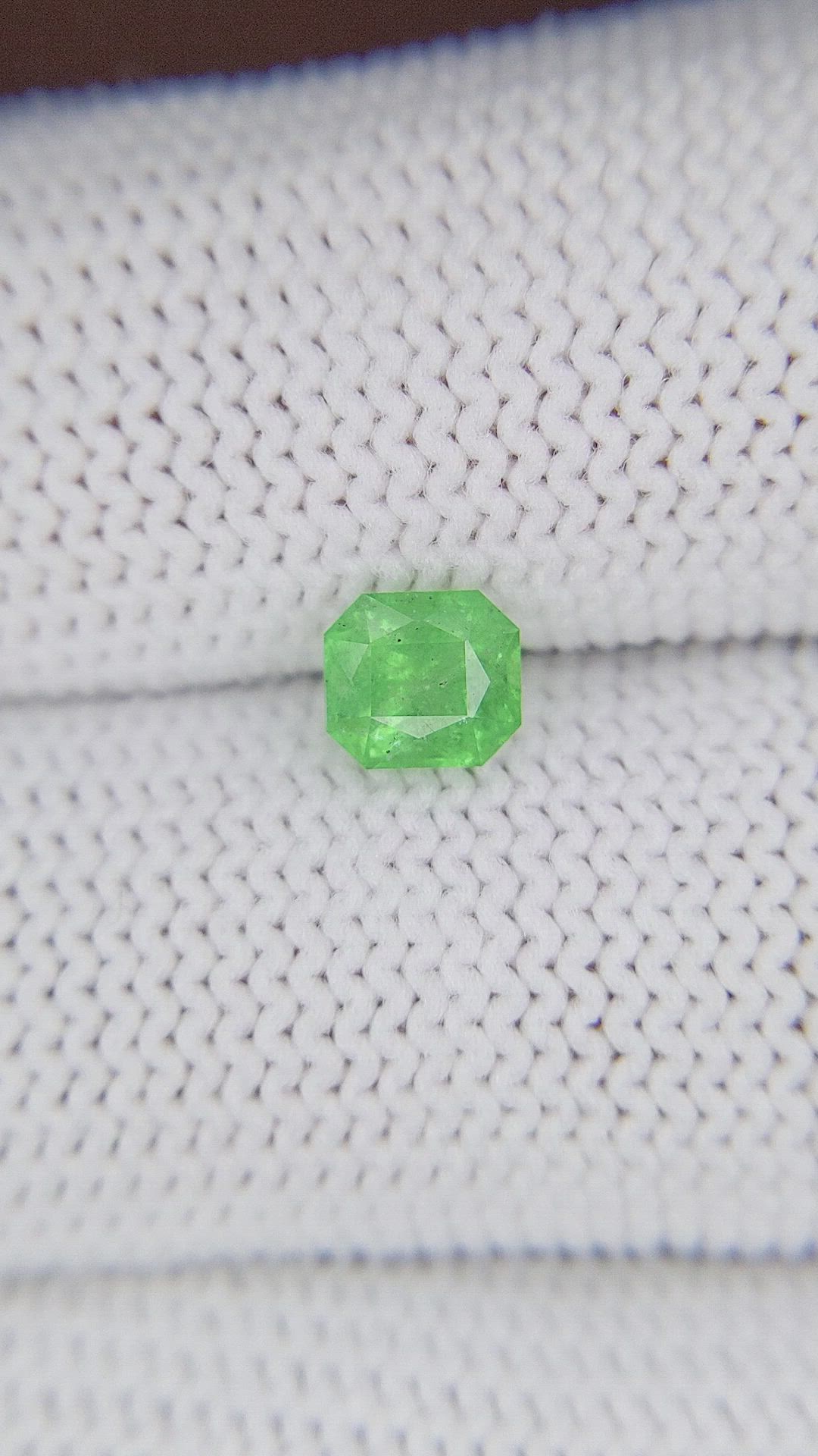 0.87 Ct. Tsavorite Garnet from Tanzania Size Video
