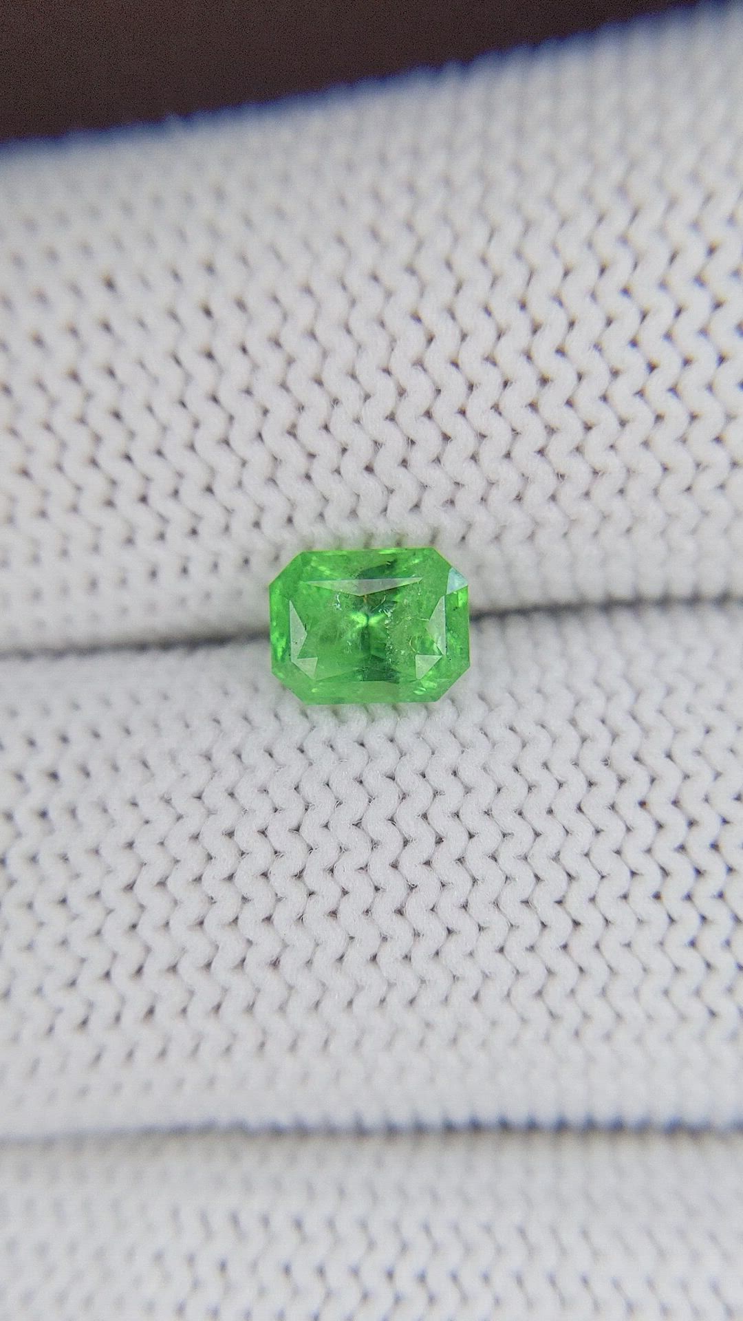 1.11 Ct. Tsavorite Garnet from Tanzania Size Video