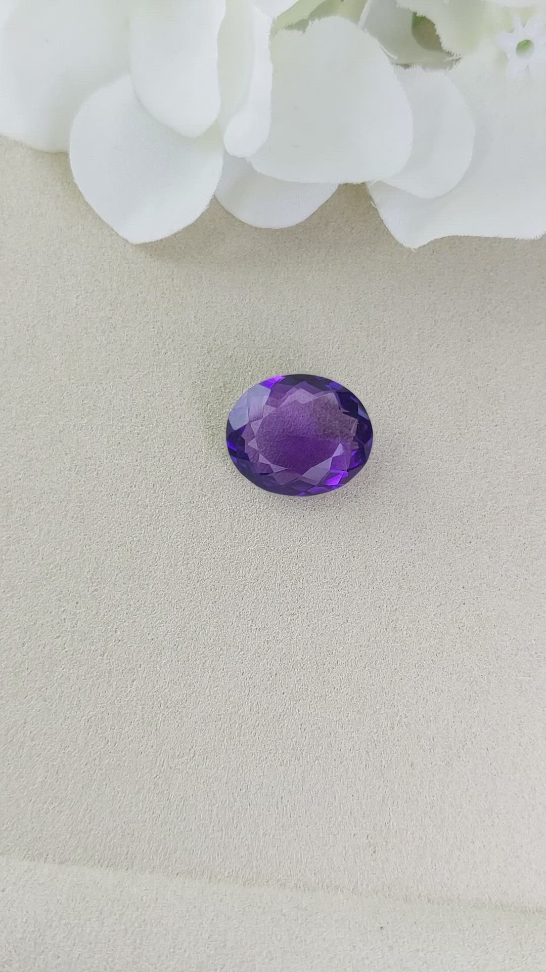 12.04 Ct. Amethyst from Ceylon (Sri Lanka) Size Video
