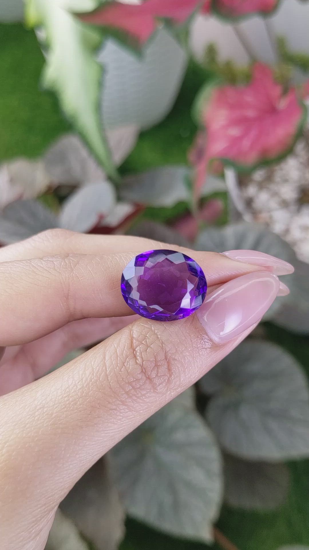 12.04 Ct. Amethyst from Ceylon (Sri Lanka) Size Video