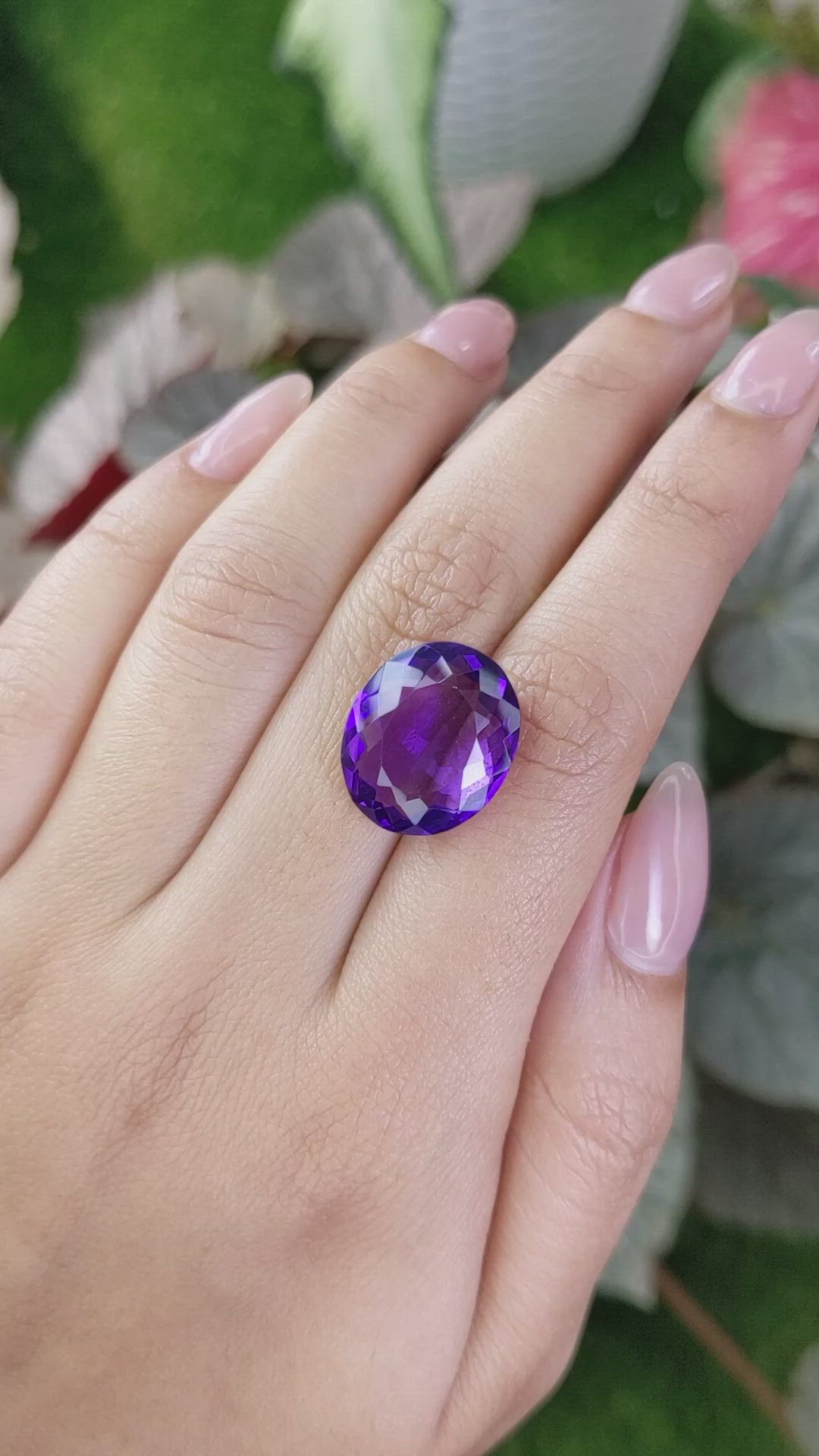 12.04 Ct. Amethyst from Ceylon (Sri Lanka) Size Video