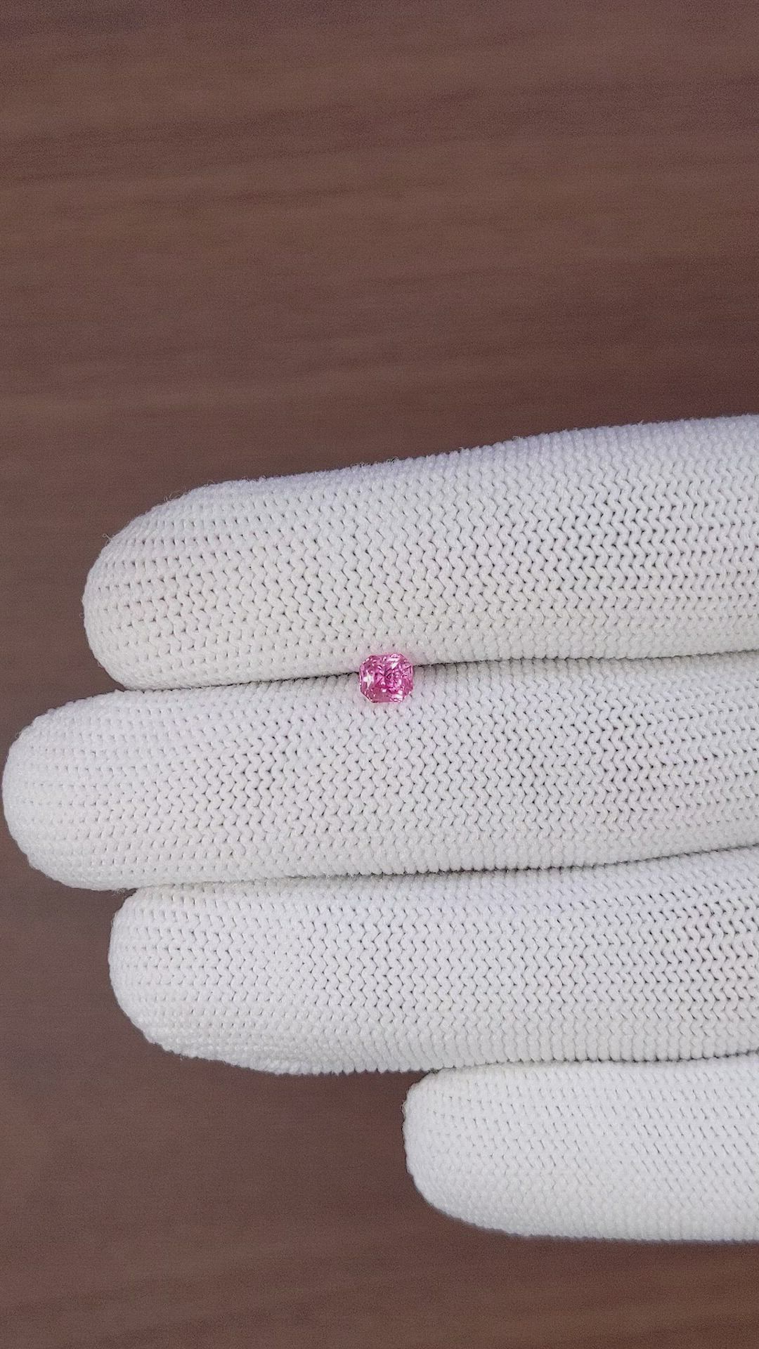 0.49 Ct. Pink Spinel from Ceylon (Sri Lanka) Size Video