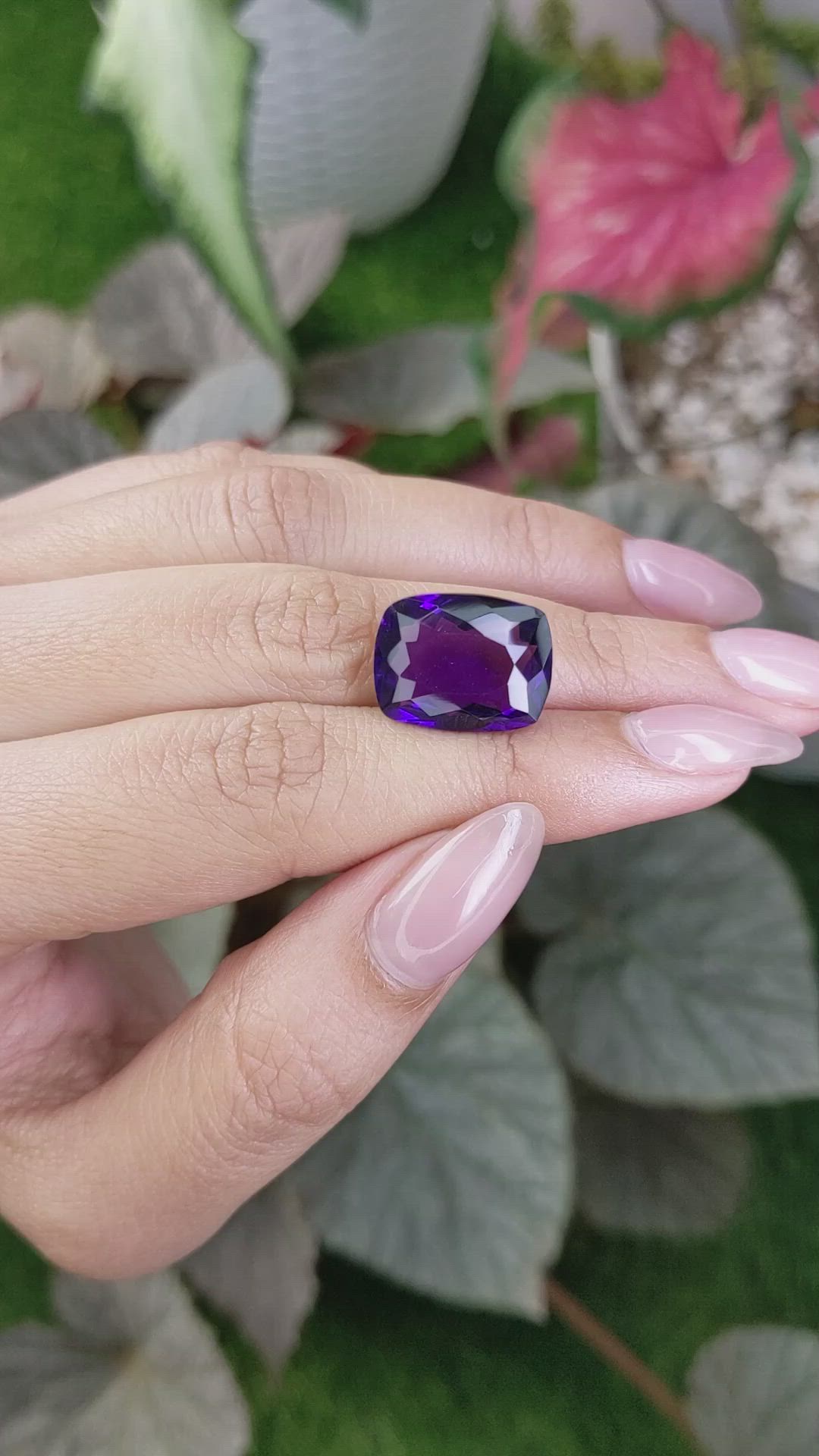 10.68 Ct. Amethyst from Ceylon (Sri Lanka) Size Video