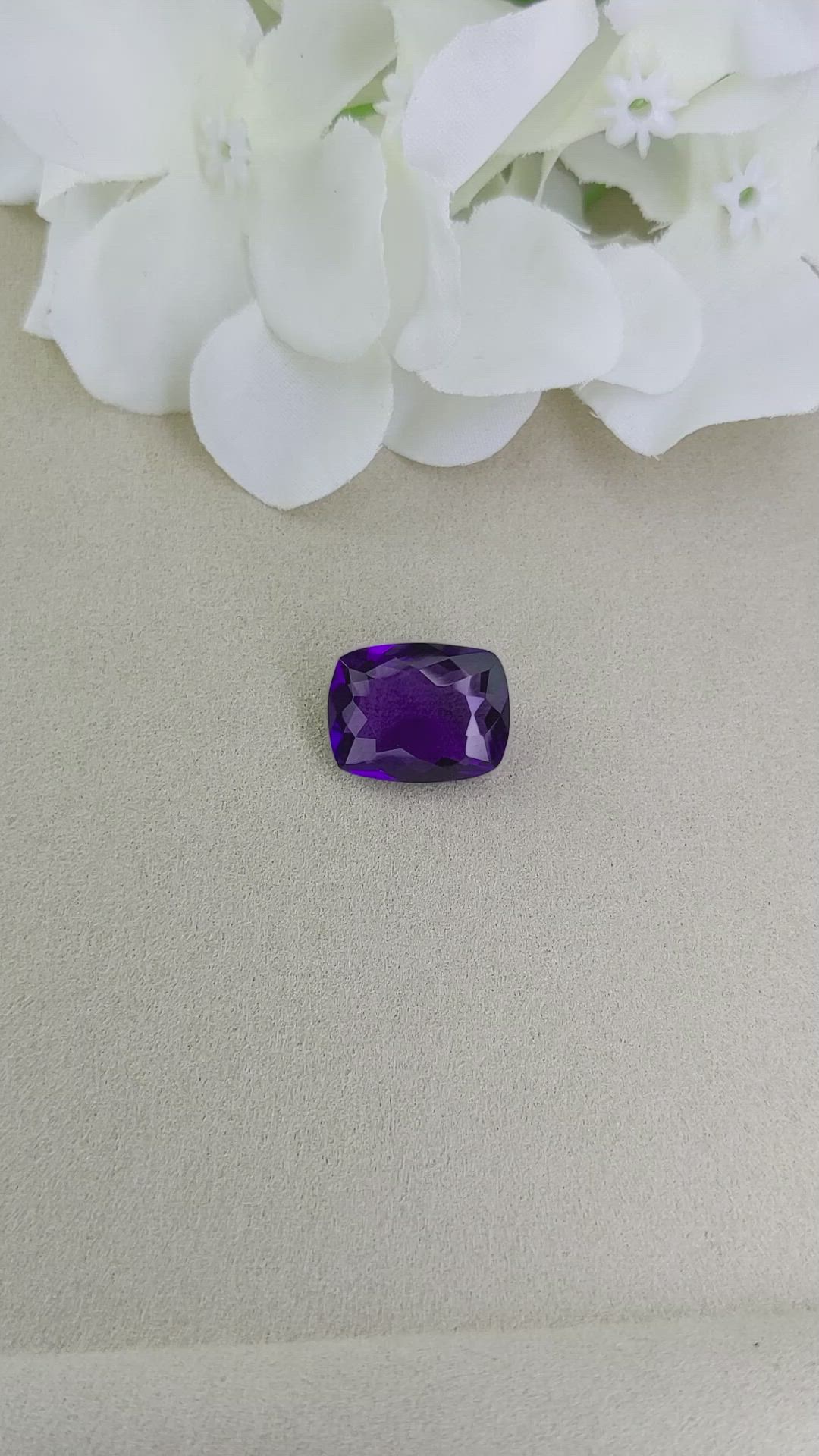 10.68 Ct. Amethyst from Ceylon (Sri Lanka) Size Video