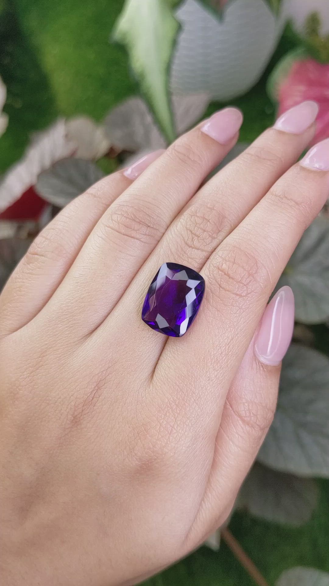 10.68 Ct. Amethyst from Ceylon (Sri Lanka) Size Video