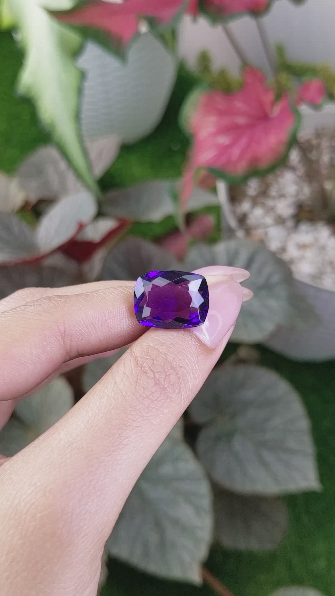 10.68 Ct. Amethyst from Ceylon (Sri Lanka) Size Video
