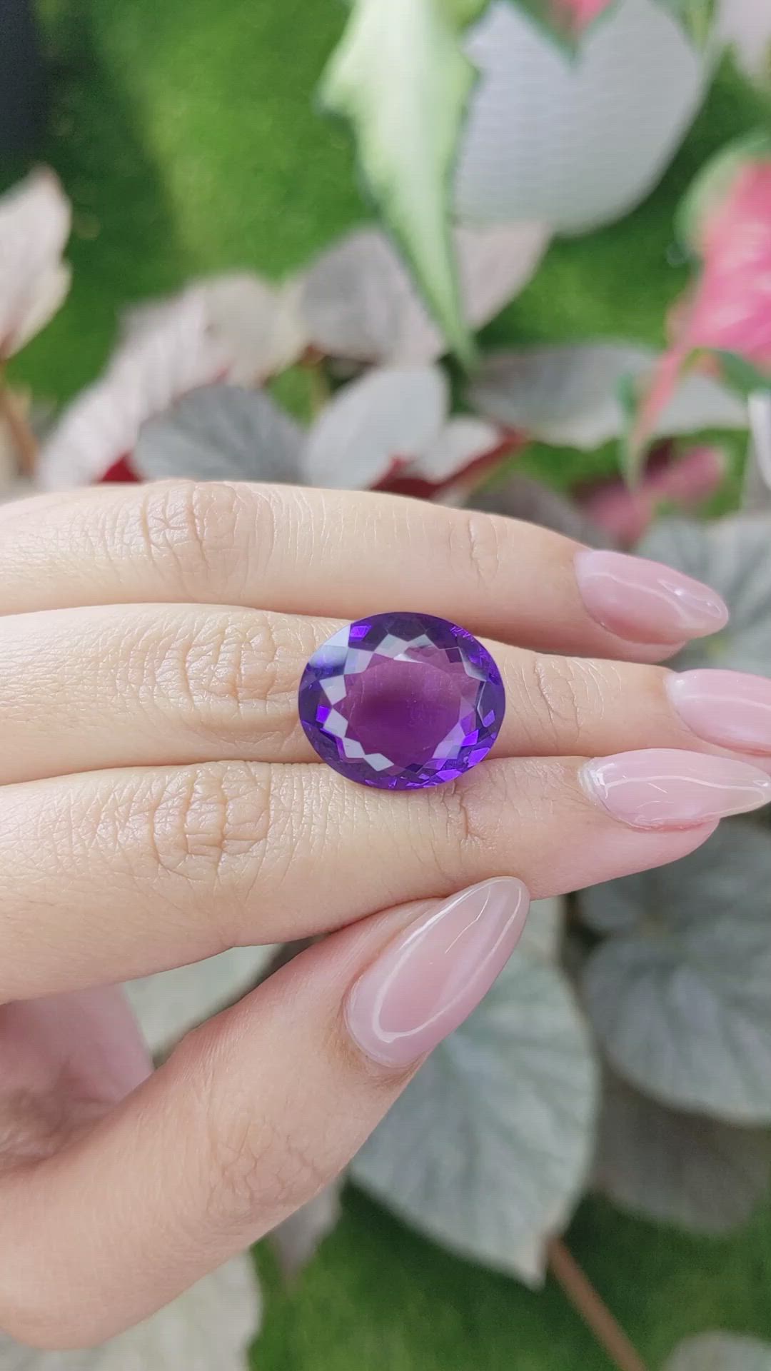 14.25 Ct. Amethyst from Ceylon (Sri Lanka) Size Video
