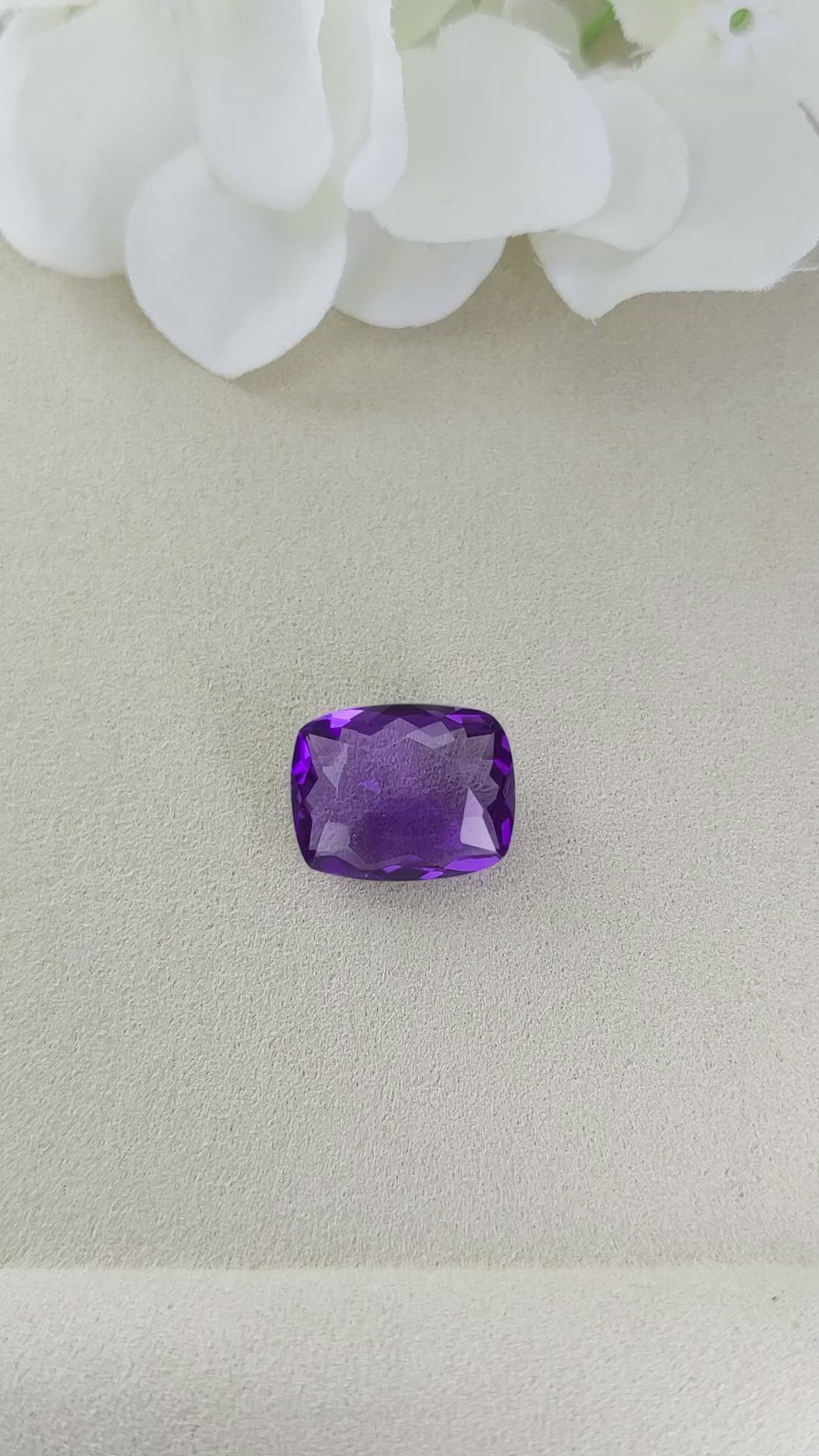 11.88 Ct. Amethyst from Ceylon (Sri Lanka) Size Video