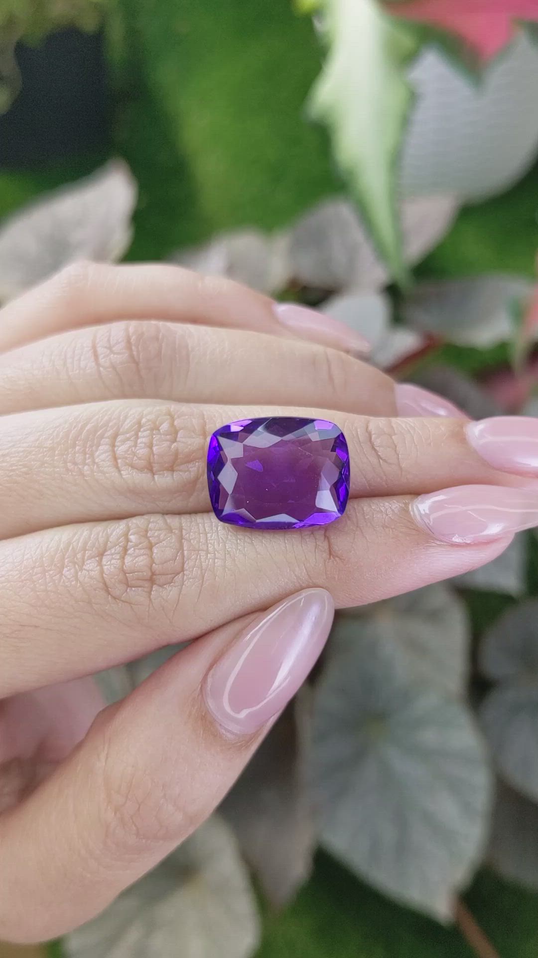 11.88 Ct. Amethyst from Ceylon (Sri Lanka) Size Video