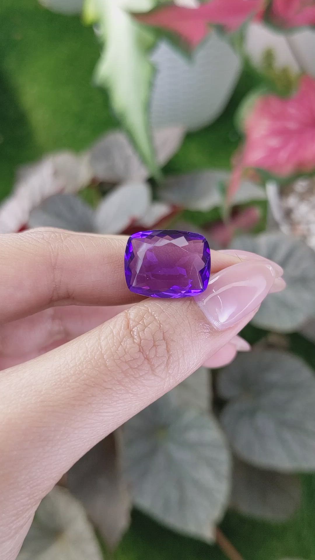 11.88 Ct. Amethyst from Ceylon (Sri Lanka) Size Video