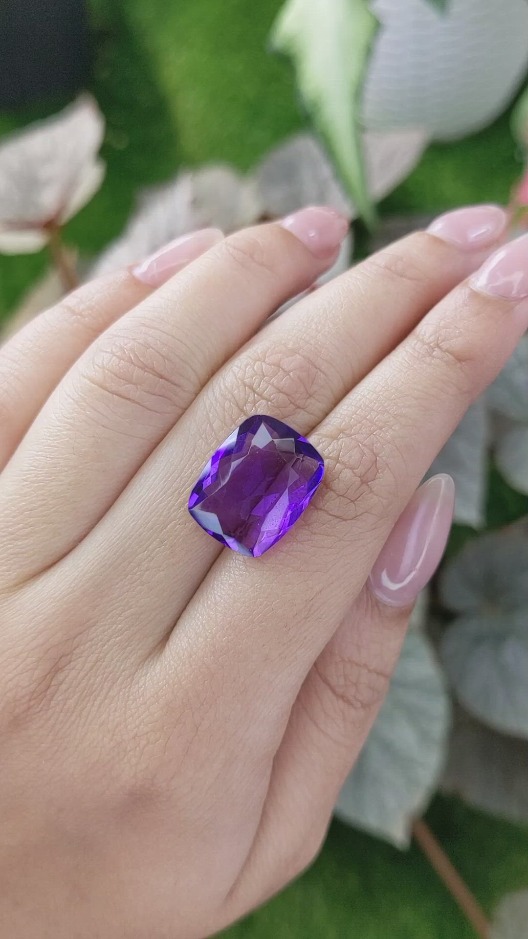 11.88 Ct. Amethyst from Ceylon (Sri Lanka) Size Video