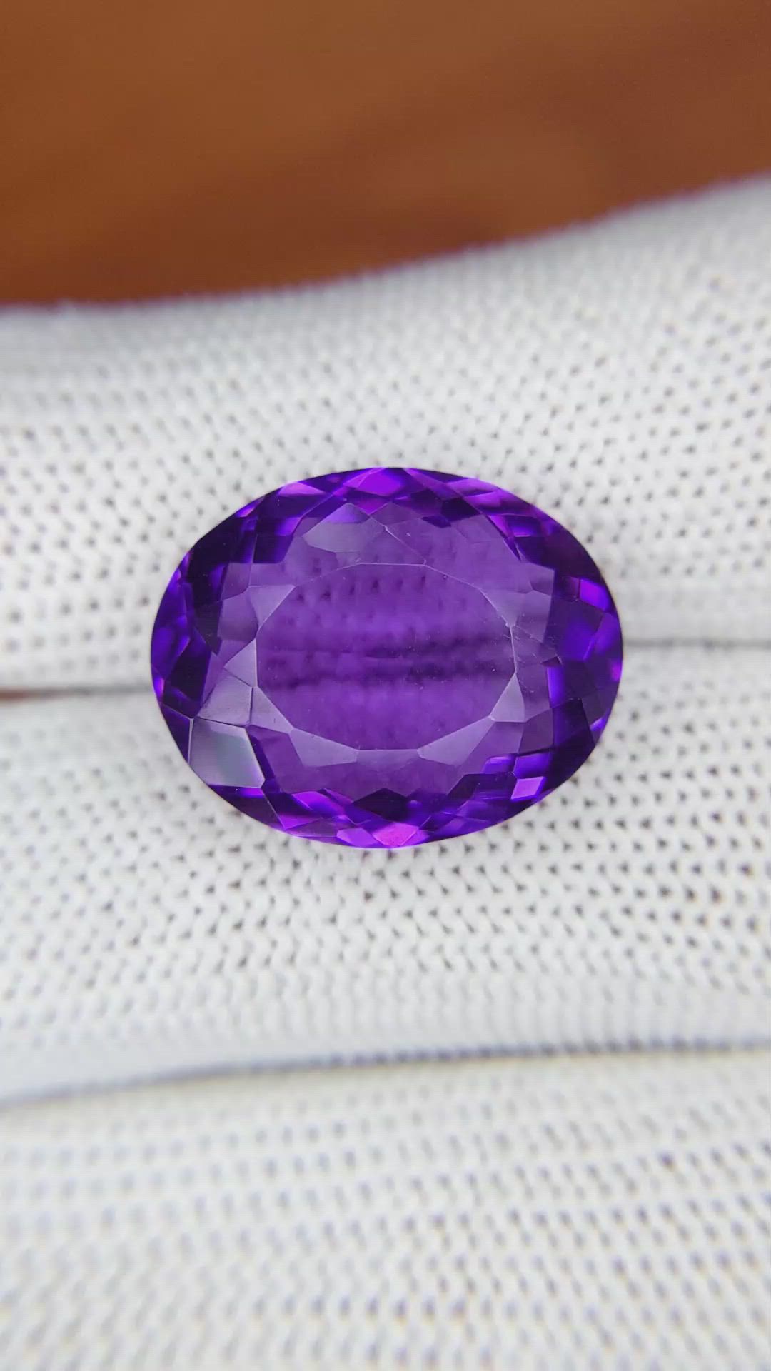 12.36 Ct. Amethyst from Ceylon (Sri Lanka) Size Video