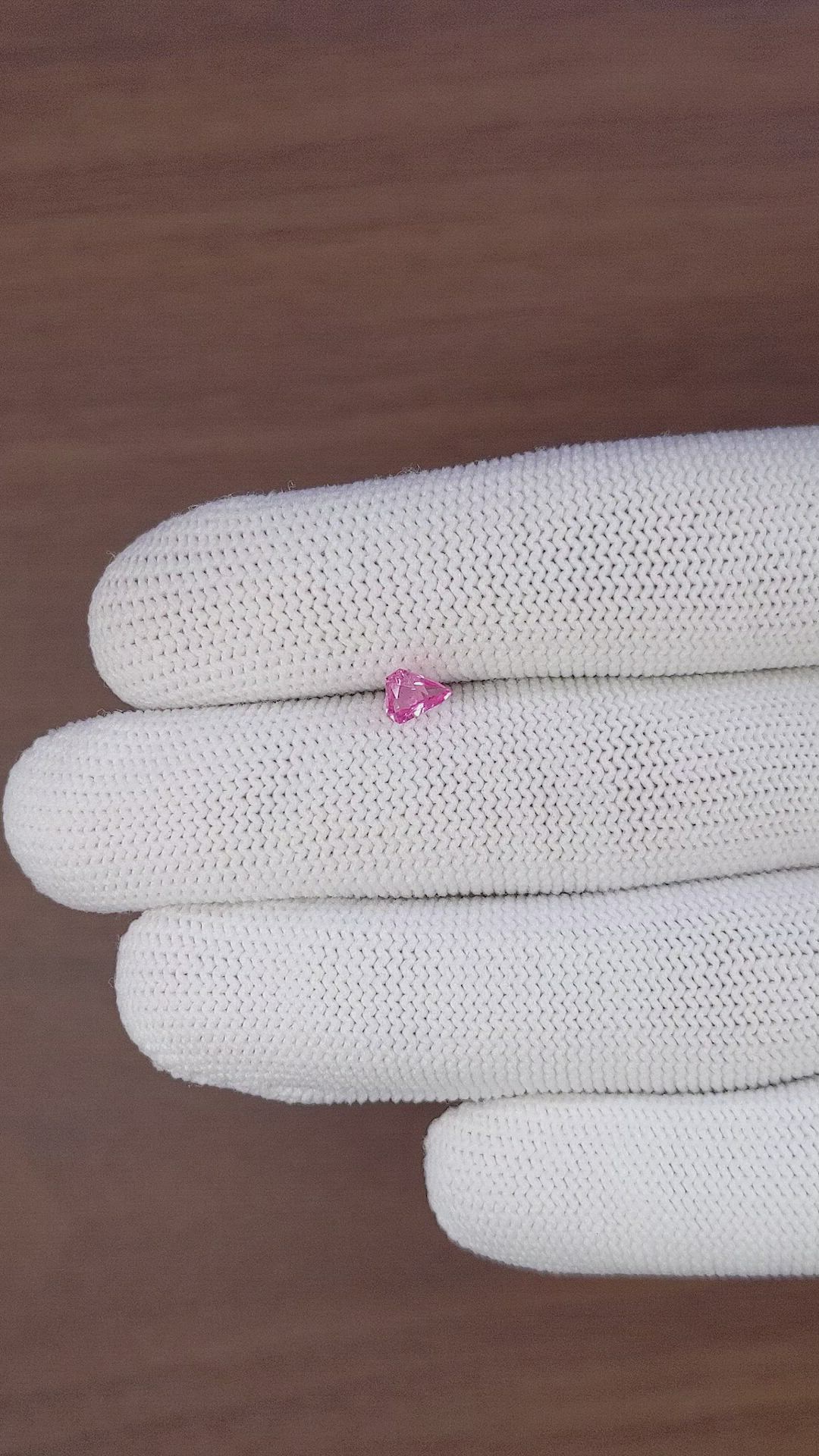 0.37 Ct. Pink Spinel from Ceylon (Sri Lanka) Size Video