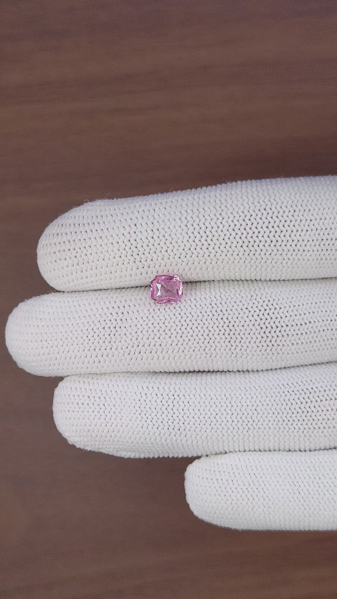 0.94 Ct. Pink Spinel from Ceylon (Sri Lanka) Size Video