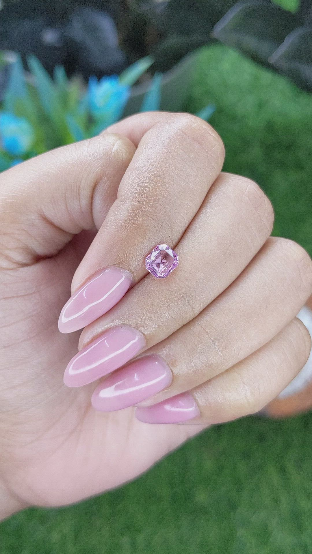 0.94 Ct. Pink Spinel from Ceylon (Sri Lanka) Size Video