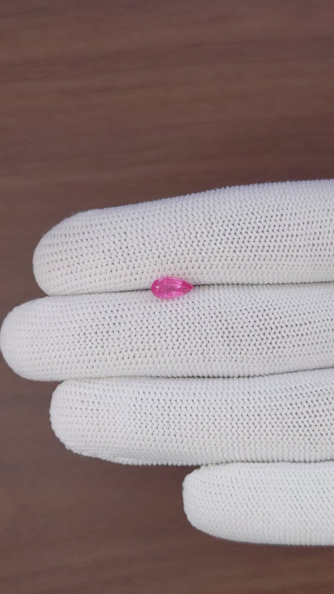 0.81 Ct. Pink Spinel from Ceylon (Sri Lanka) Size Video