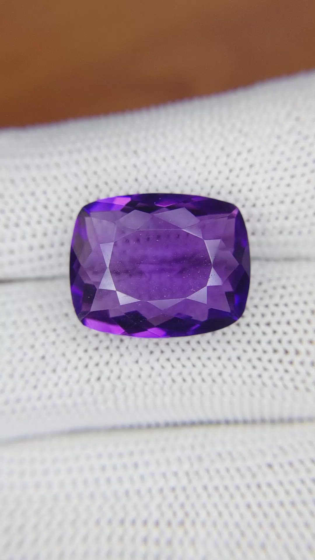 12.75 Ct. Amethyst from Ceylon (Sri Lanka) Size Video