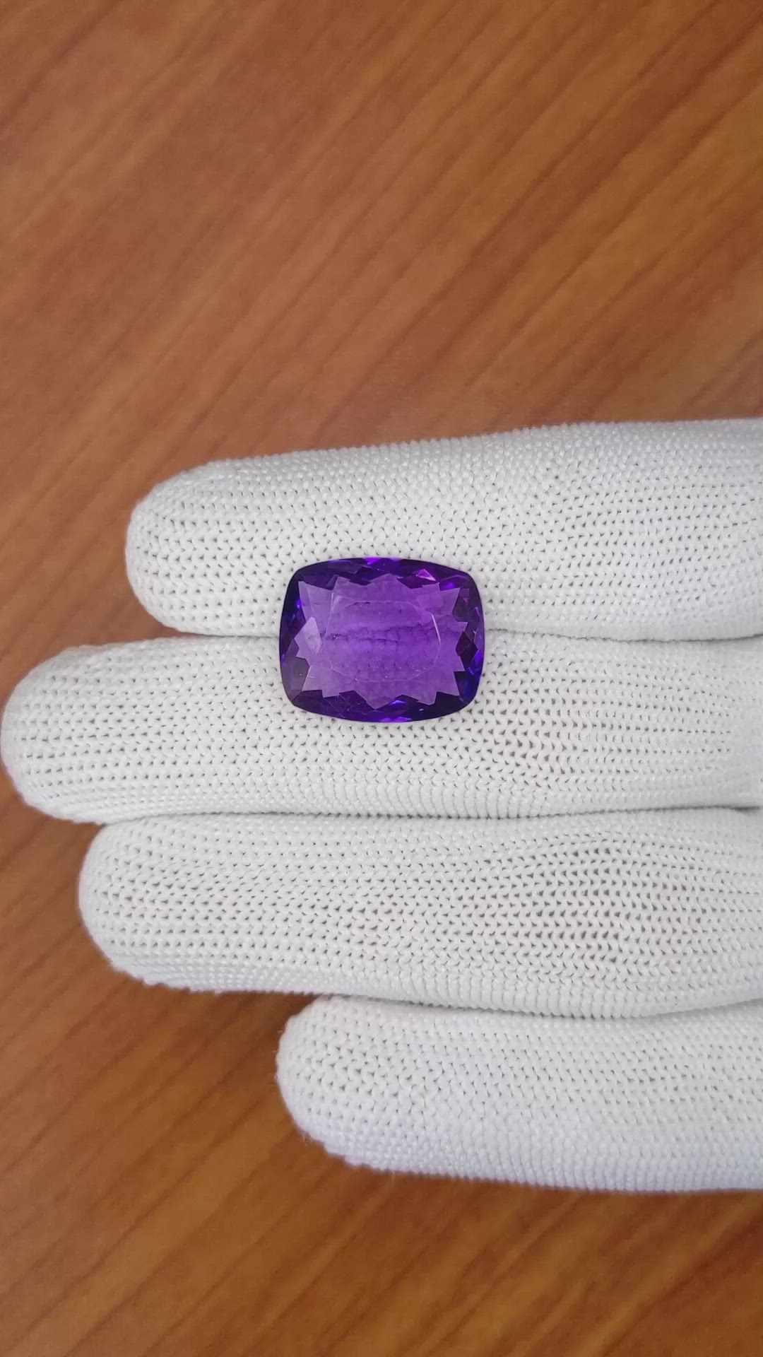 12.75 Ct. Amethyst from Ceylon (Sri Lanka) Size Video