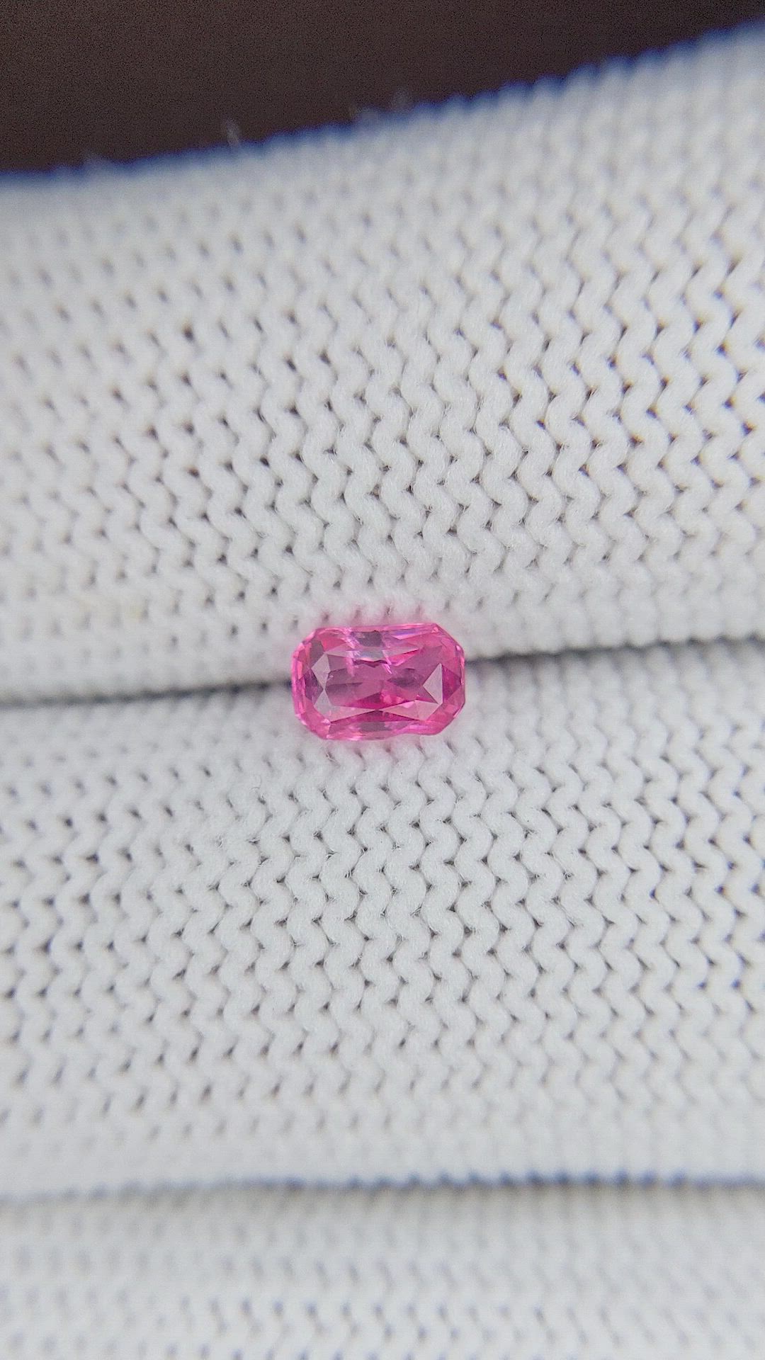 0.54 Ct. Pink Spinel from Ceylon (Sri Lanka) Size Video