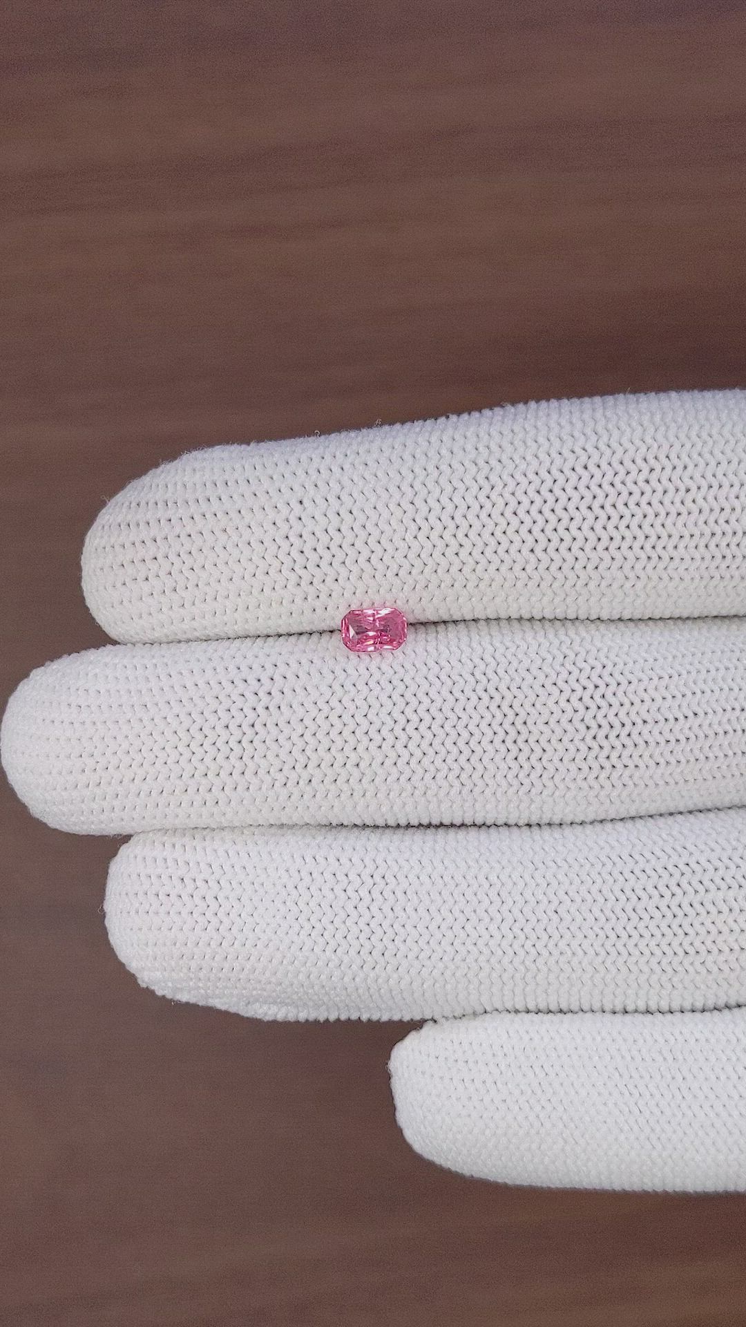 0.54 Ct. Pink Spinel from Ceylon (Sri Lanka) Size Video