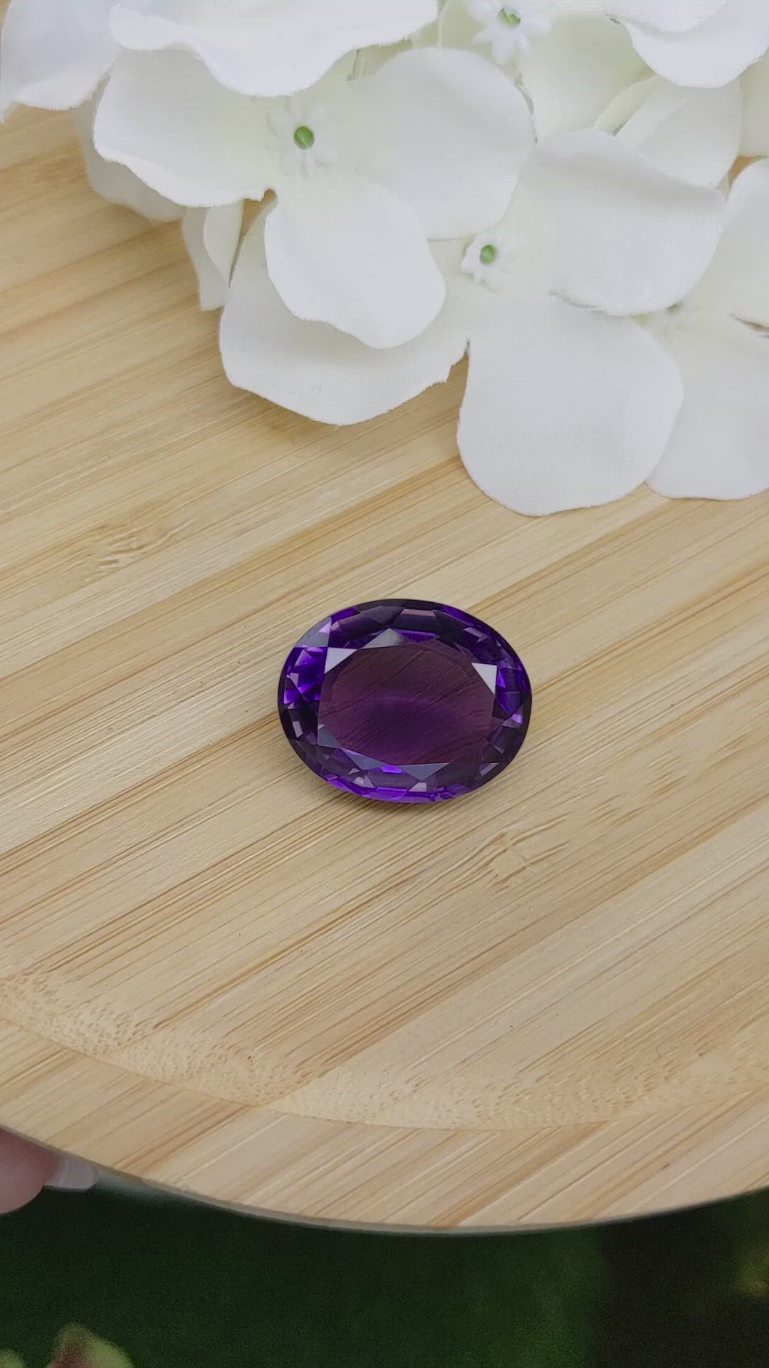 30.47 Ct. Amethyst from Ceylon (Sri Lanka) Size Video
