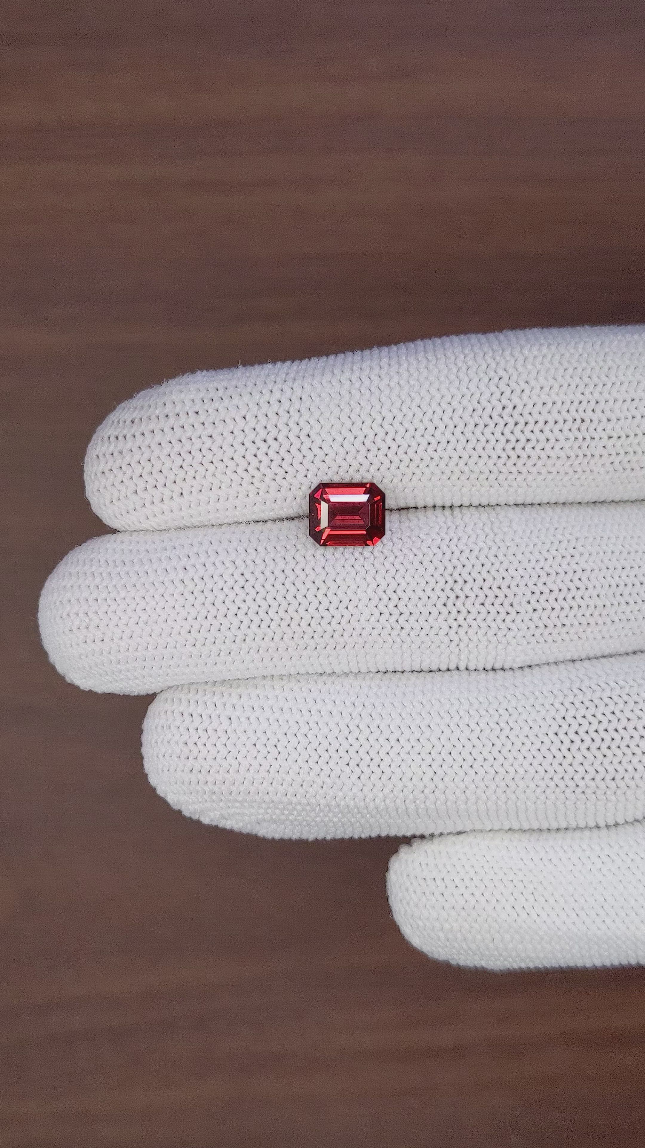 2.21 Ct. Red Garnet from Ceylon (Sri Lanka) Size Video