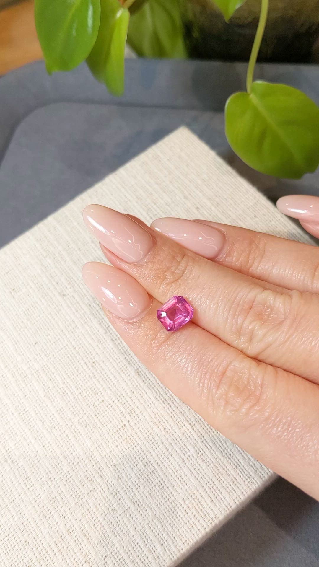 2.08 Ct. Pink Spinel from Burma (Myanmar) Size Video